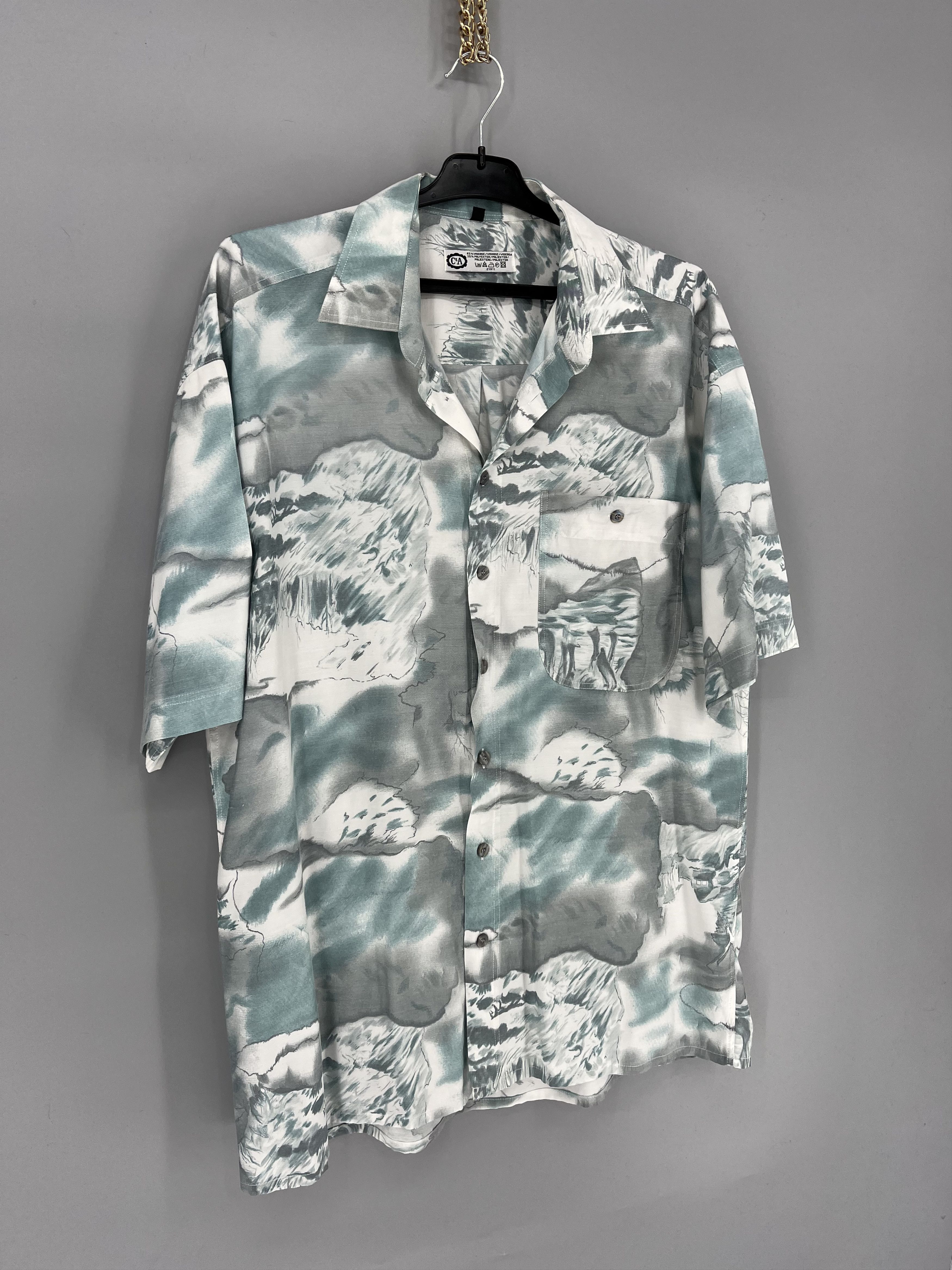 Vintage Vintage Art Streetwear Hawaiian Travis Scott style Size US L / EU 52-54 / 3 - 2 Thumbnail