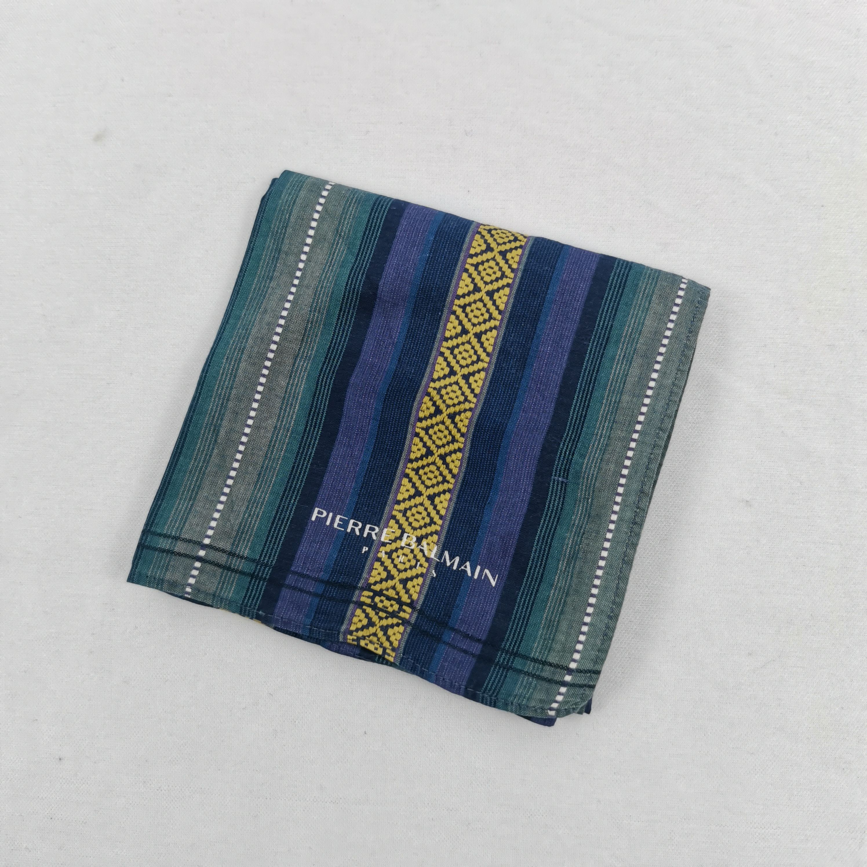 Vintage Pierre Balmain Handkerchief Silk Scarf Luxury Neckerchief Size ONE SIZE - 4 Thumbnail