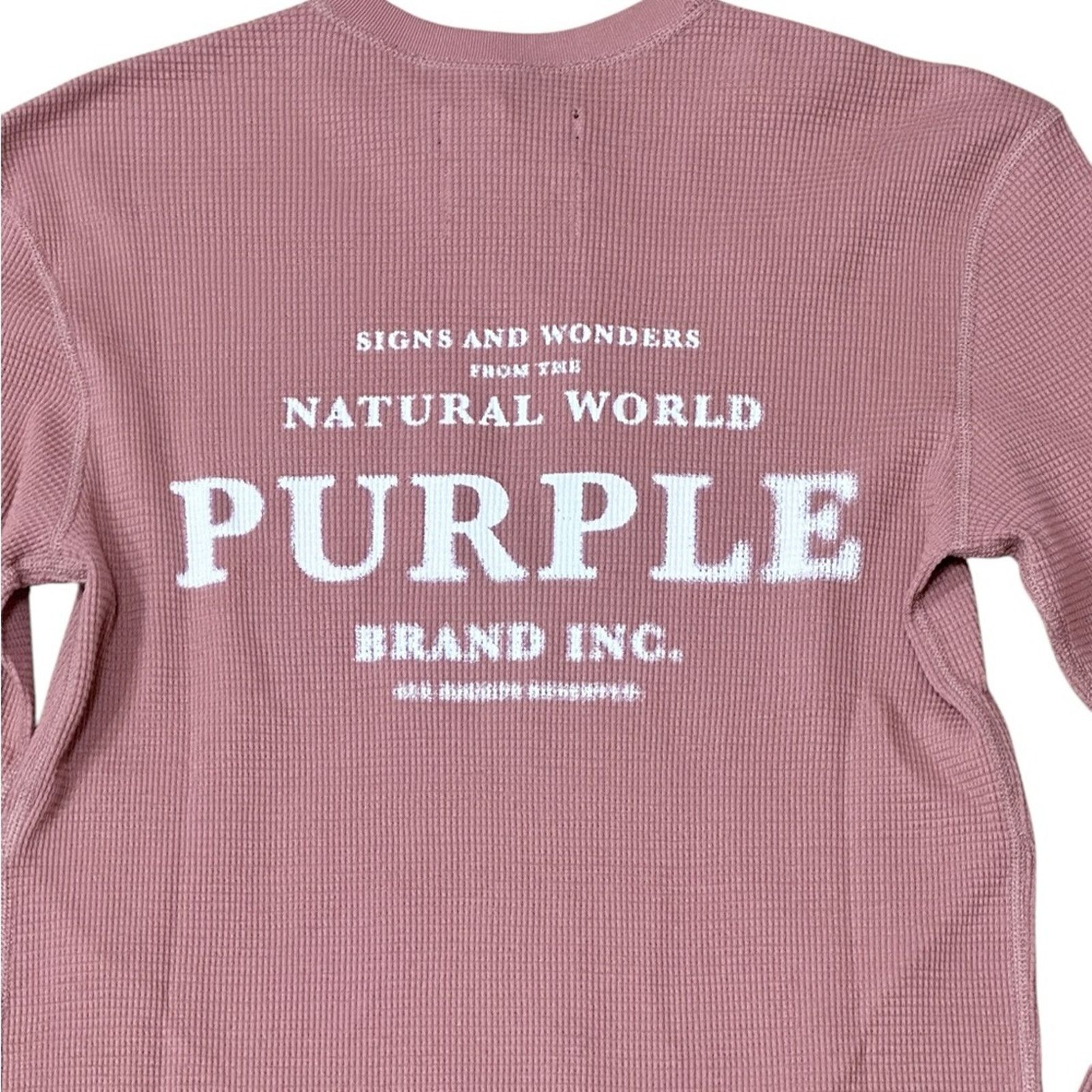 Purple Brand NWT PURPLE BRAND P202 Graphic Long Sleeve in Clay Size US XS / EU 42 / 0 - 4 Thumbnail