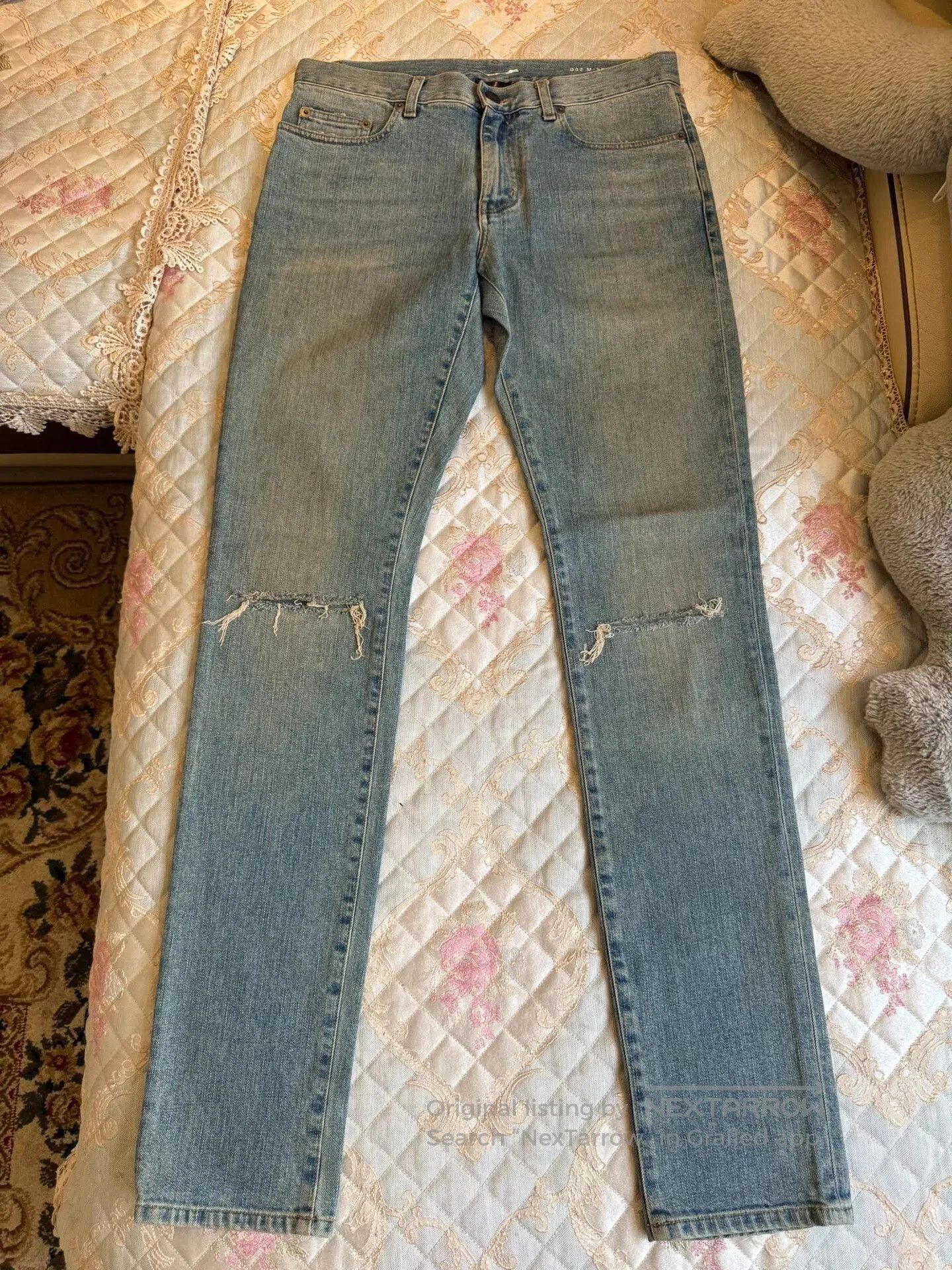Hedi Slimane Saint Laurent Blue Denim D02 Jeans. Size US 30 / EU 46 - 1 Thumbnail