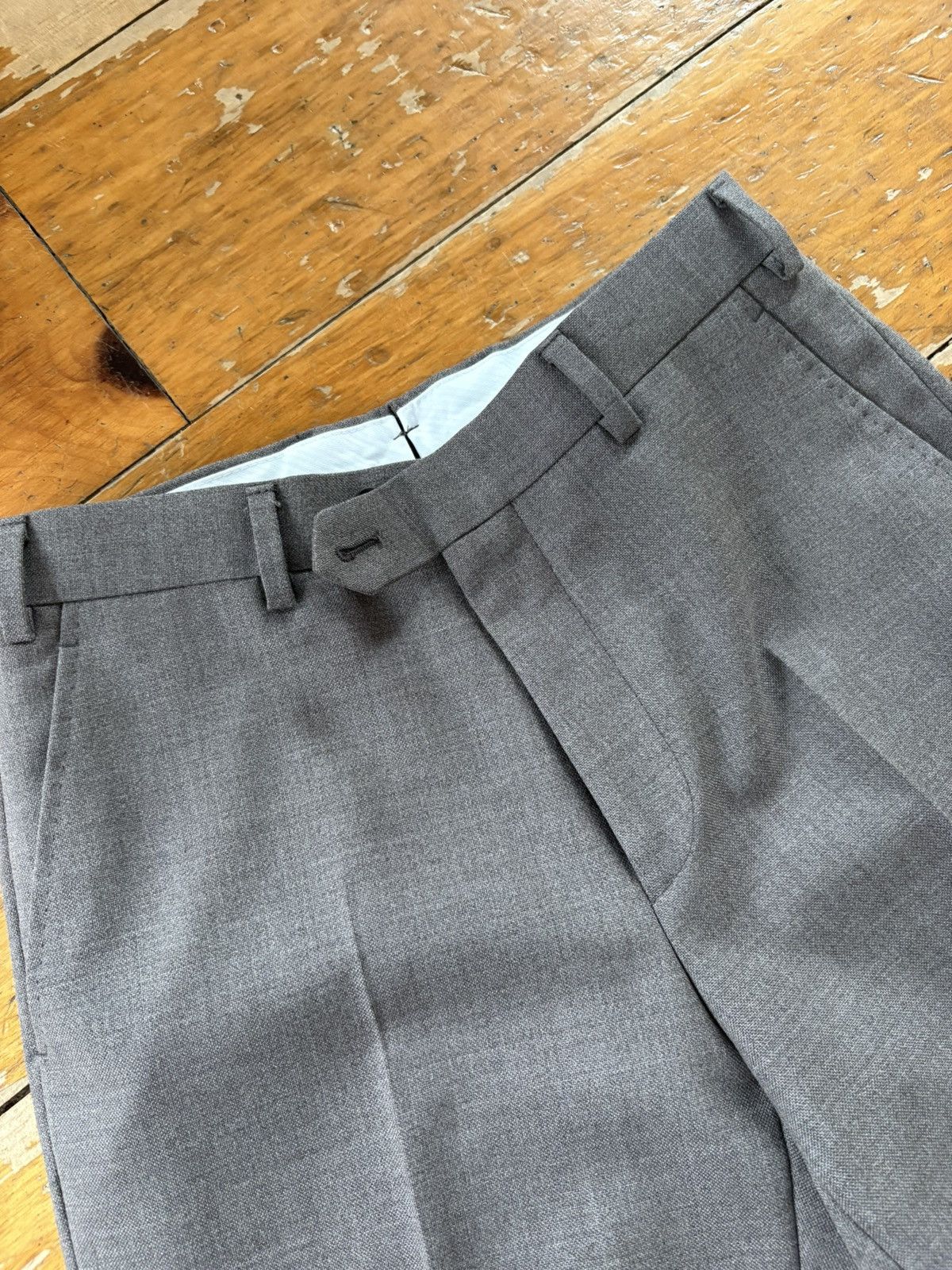 Suitsupply SuitSupply Taupe Straight Leg Tailored Pants Size 34R - 3 Thumbnail