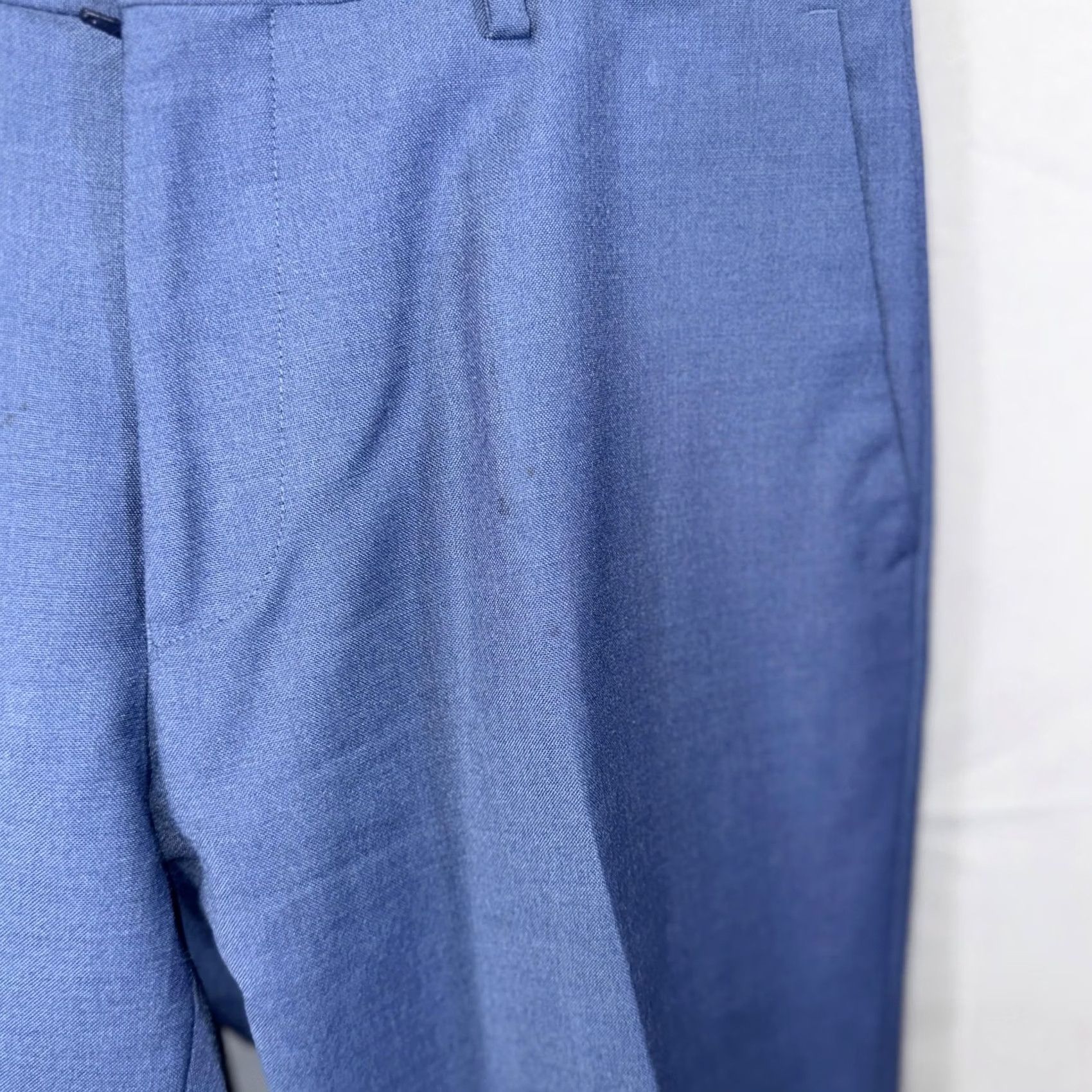 Reiss VINTAGE REISS Dress Pants Mens 30 Blue Garth Flat Front Zip Fly Tailored Trousers Office Size US 30 / EU 46 - 3 Thumbnail