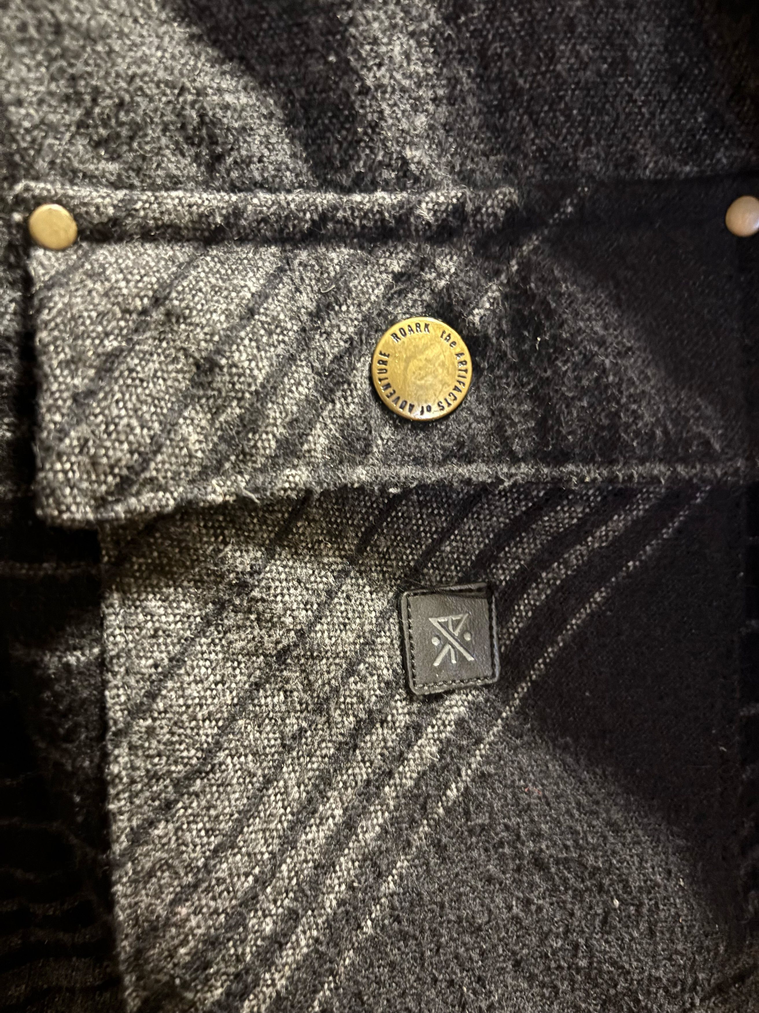 Roark Roark Axeman Jacket Charcoal Stripe Sherpa Lined Size US L / EU 52-54 / 3 - 6 Thumbnail