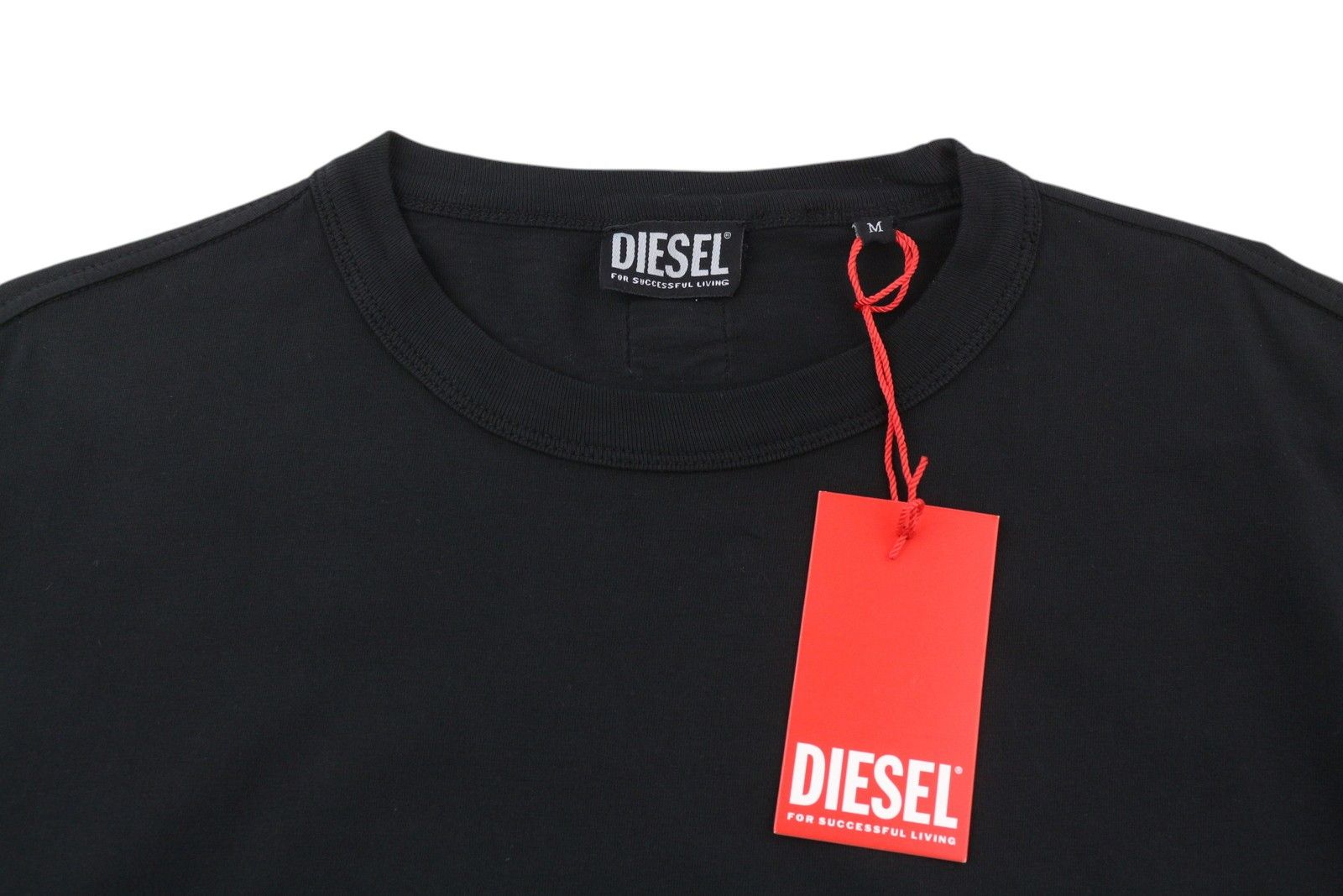 Diesel T-SHULA M Black d Crew Neck Logo Tricot T-Shirt 85139 Size US M / EU 48-50 / 2 - 8 Thumbnail