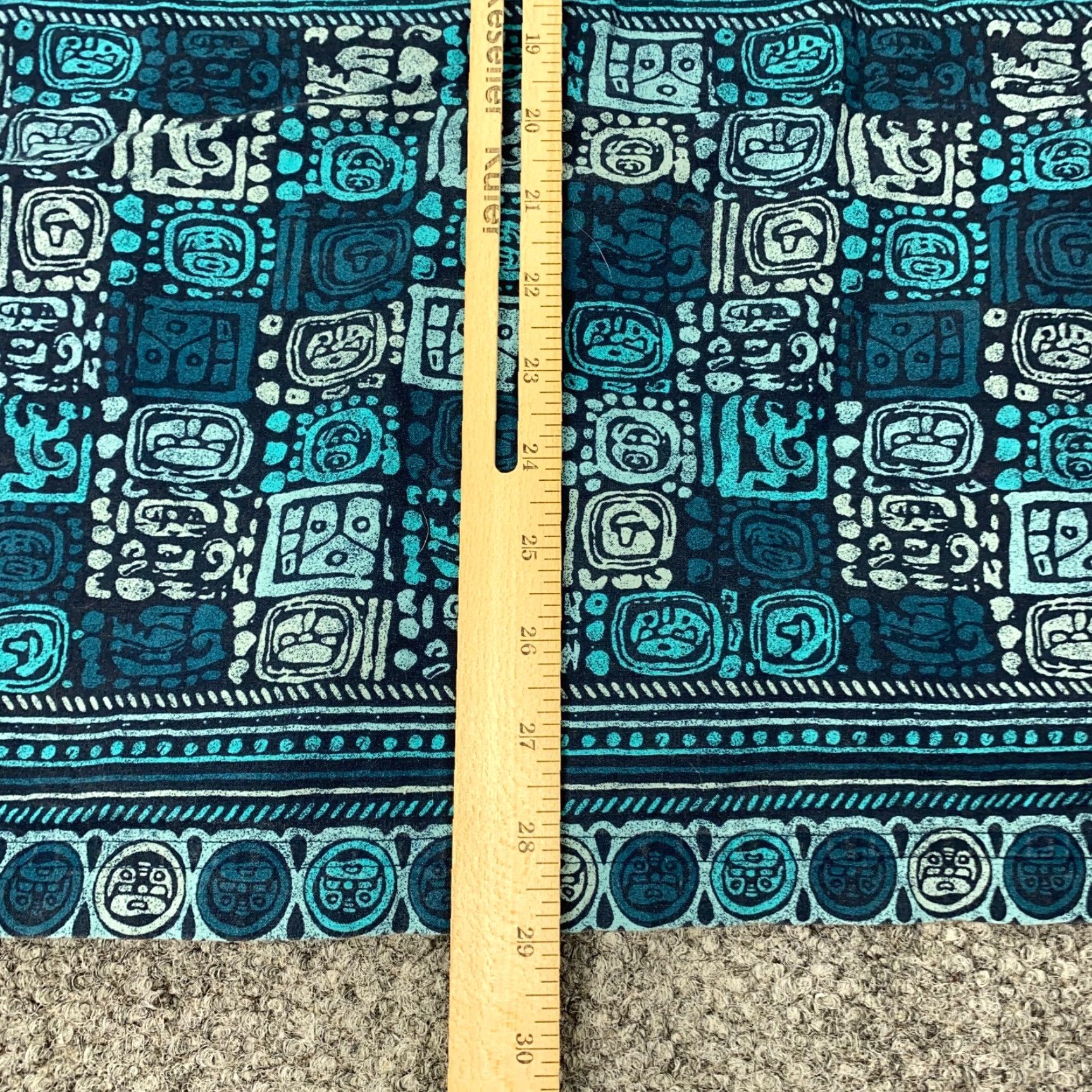 Vintage LL Bean Shirt Mens M Blue Traditional Fit Camp Geometric Tribal Button-Up Short Sleeve Cotton Size US M / EU 48-50 / 2 - 6 Thumbnail