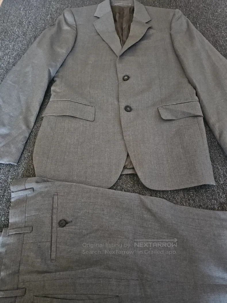 Prada Gray Wool Suit Set-yf.