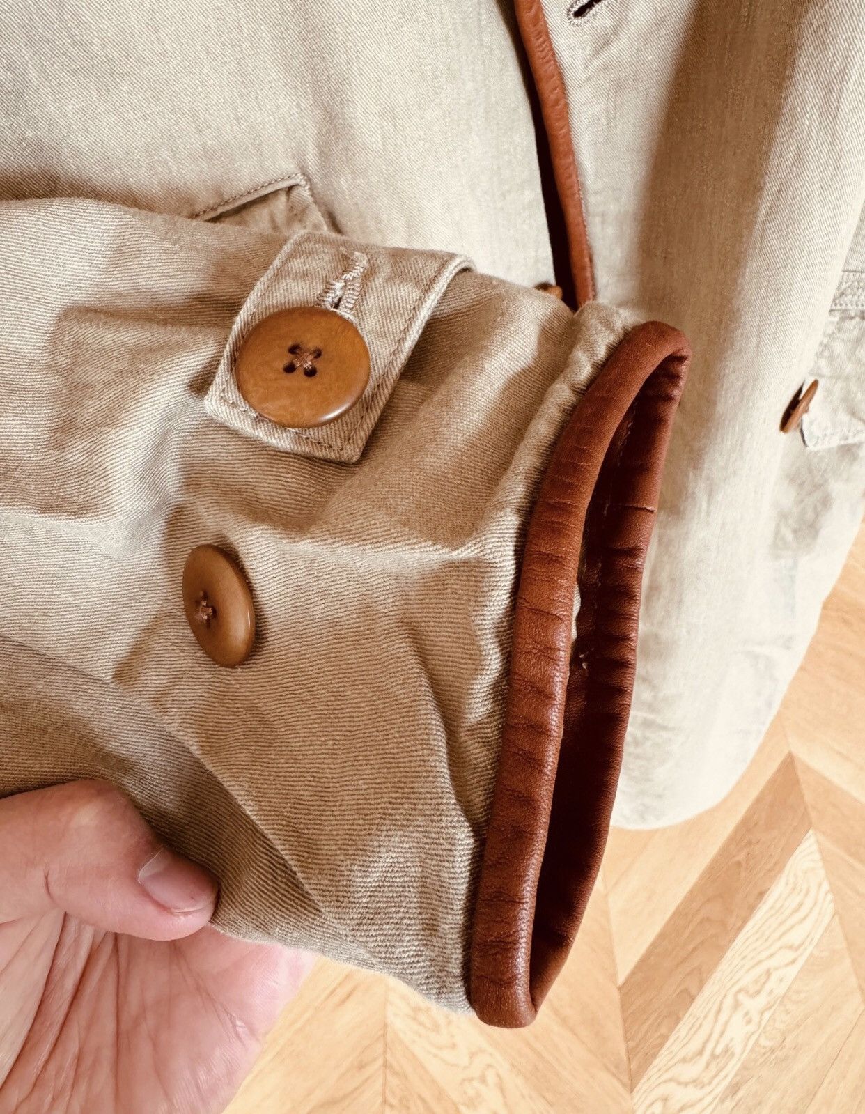 Kapital Kapital's new retro pure cotton cowhide trench coat jacket Size US M / EU 48-50 / 2 - 5 Thumbnail