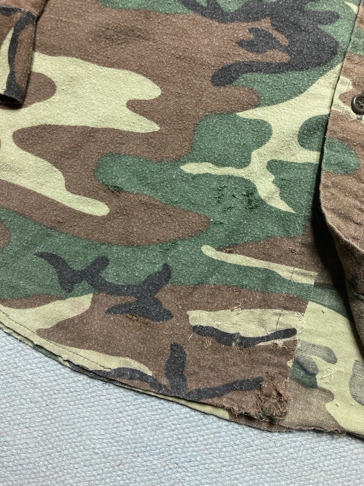 FiveBrother × Vintage 80s five brother camo flannel shirt chamois soft woodland XL Size US XL / EU 56 / 4 - 2 Thumbnail