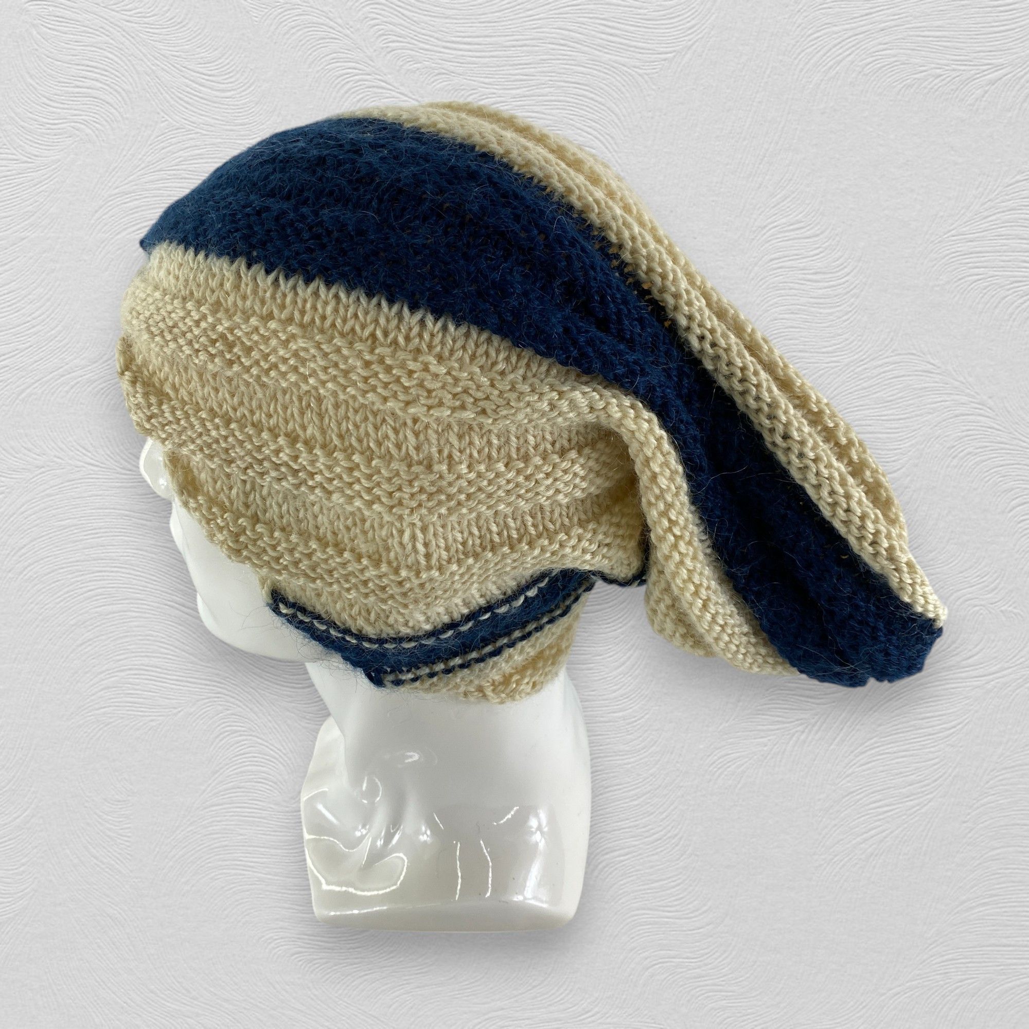 Japanese Brand Stripes Design Snow Cap Hat Beanie -BN519 Size ONE SIZE - 1 Thumbnail