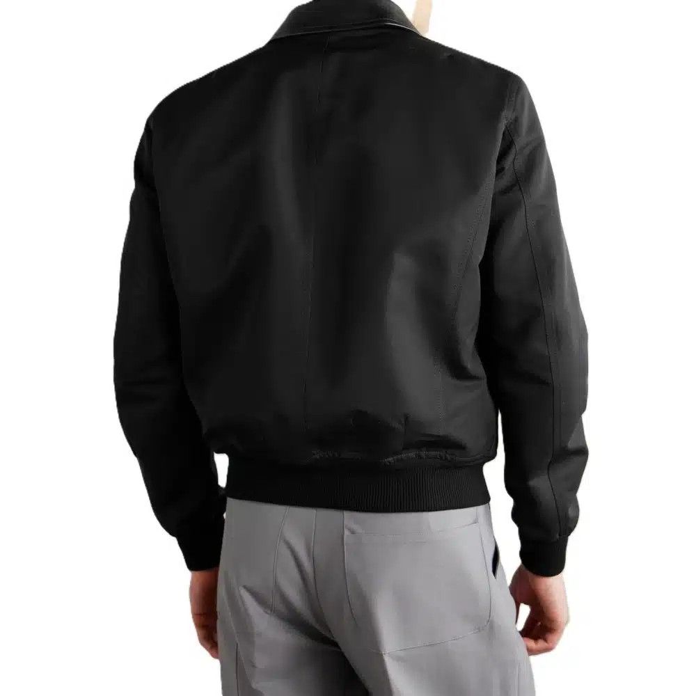Tom Ford o1loc1c0326 OBS064 Coated Cotton Canvas Bomber Jacket Black Size US M / EU 48-50 / 2 - 3 Thumbnail