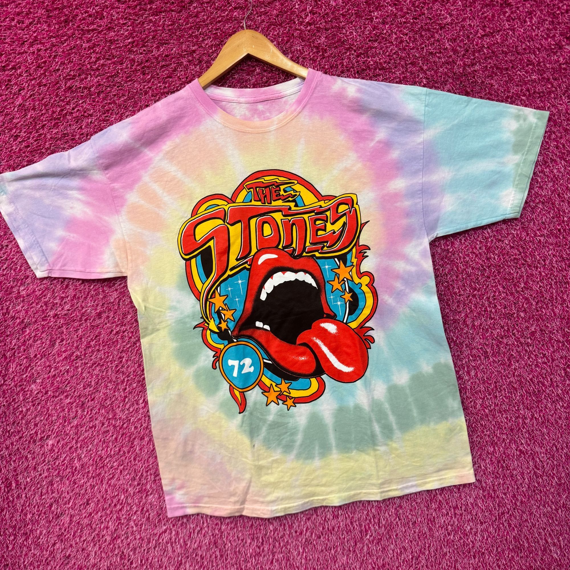 The Rolling Stones The Rolling Stones Hot Lips Shining Star 72 Band Tie Dye XL Size US XL / EU 56 / 4 - 1 Thumbnail