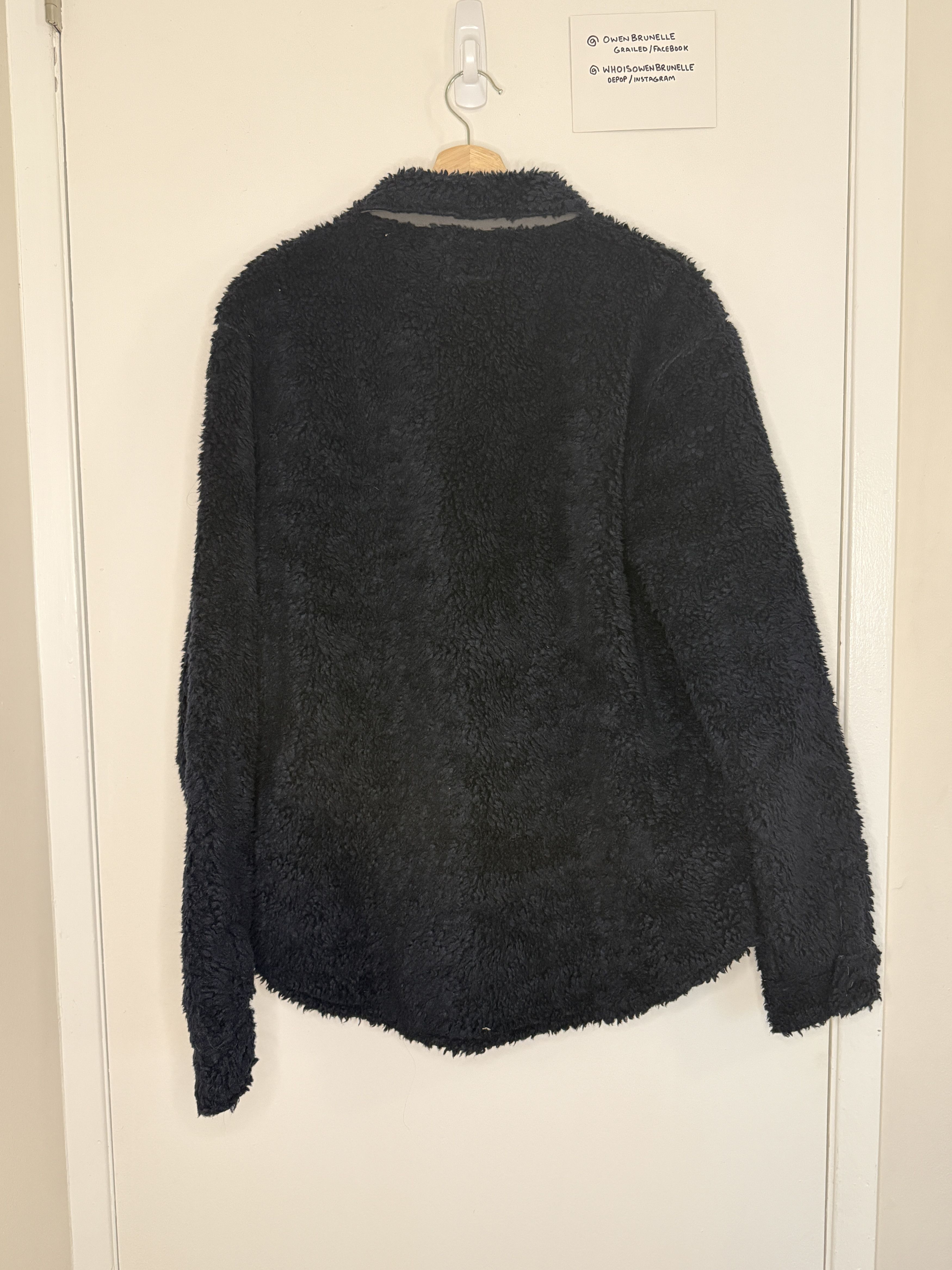 J.Crew J.Crew Nordic Sherpa Fleece Shirt Jacket L Black Size US L / EU 52-54 / 3 - 2 Thumbnail