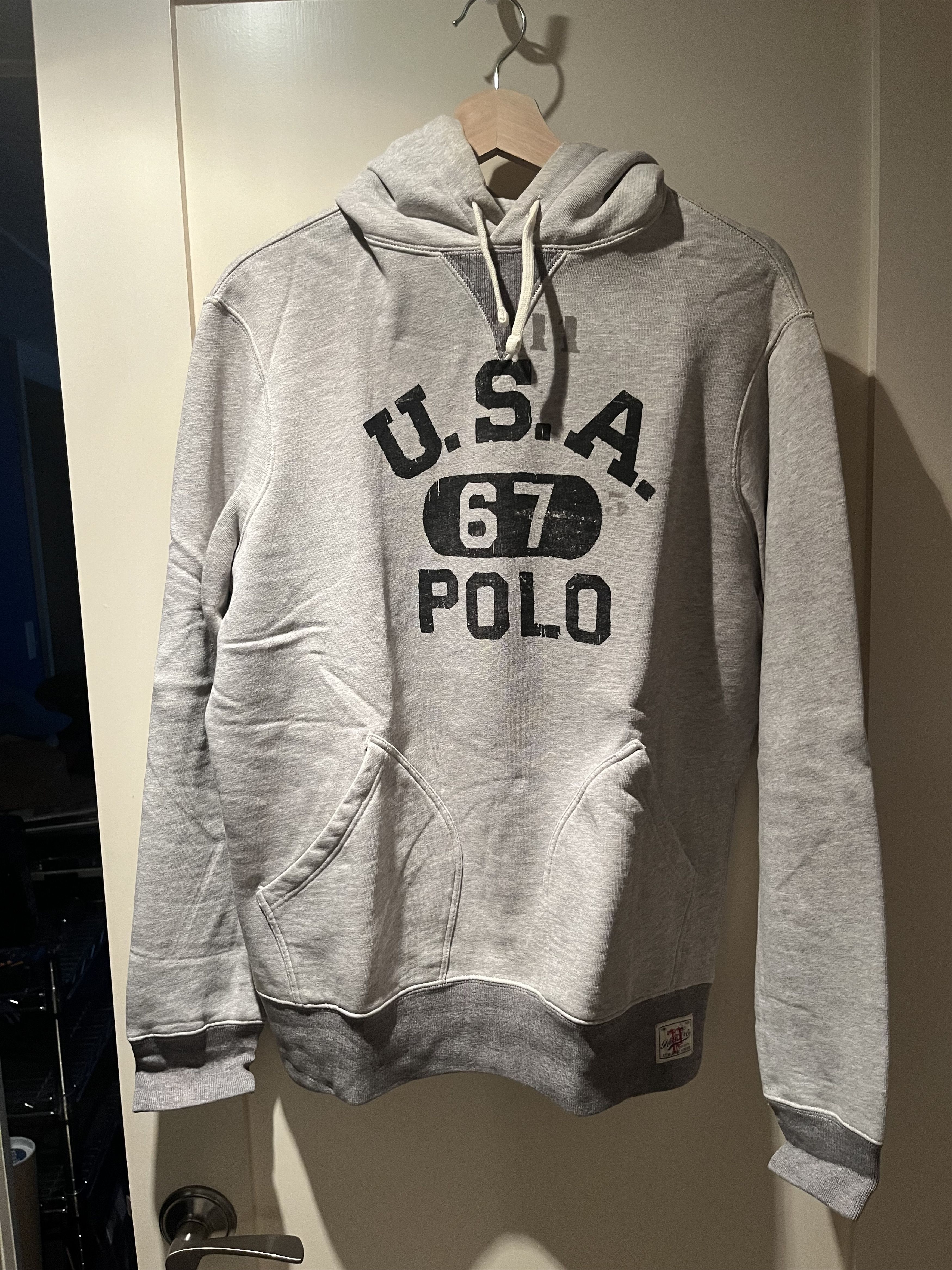 Polo Ralph Lauren Polo Ralph Lauren USA 67 Polo Fleece Hooded Sweatshirt Size US M / EU 48-50 / 2 - 2 Thumbnail