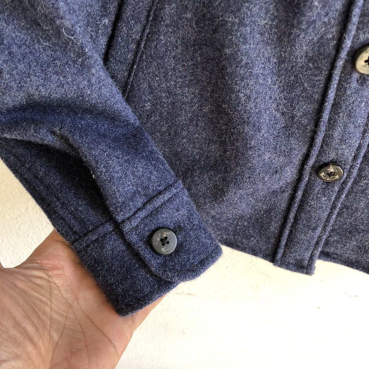 Blue Blue Japan BLUE BLUE button up wool shirt Size S / US 4 / IT 40 - 8 Thumbnail