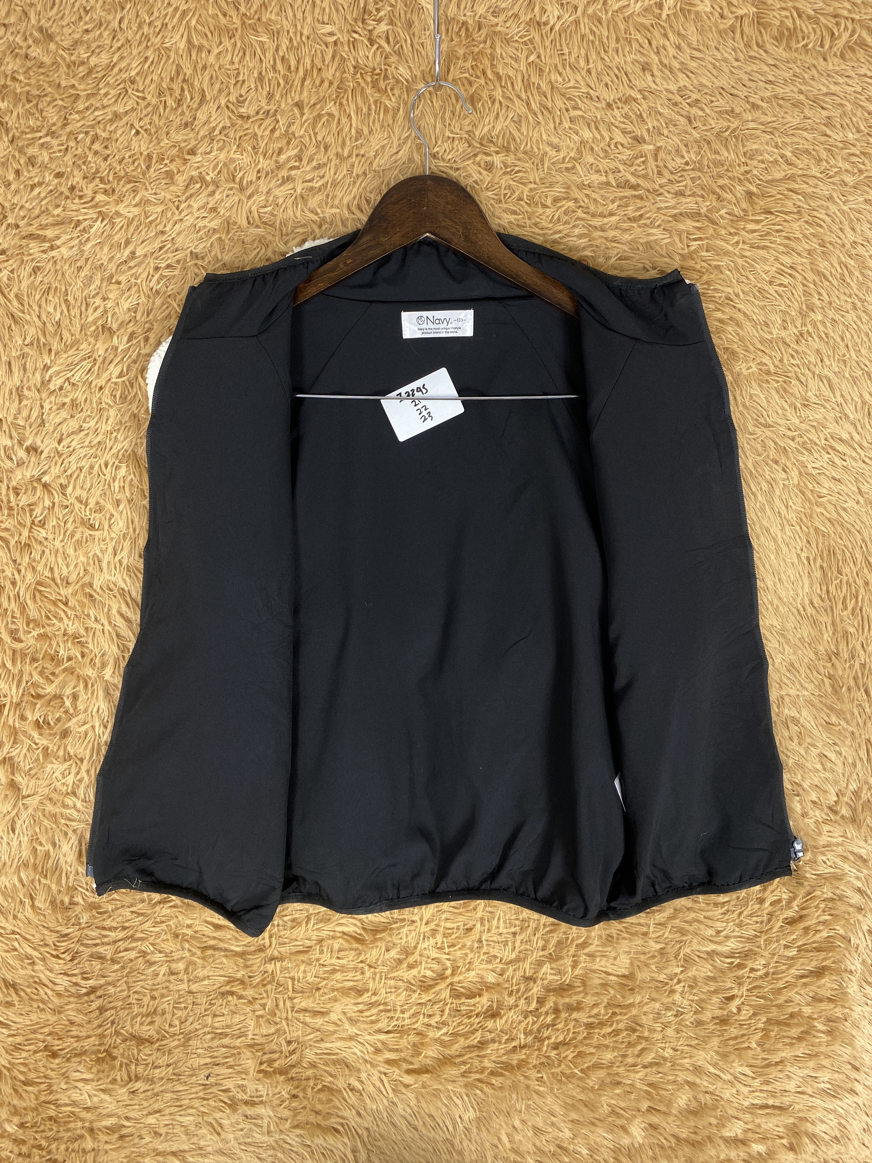 Japanese Brand × Vintage Vintage Navy Fleece Jacket Size US S / EU 44-46 / 1 - 6 Thumbnail