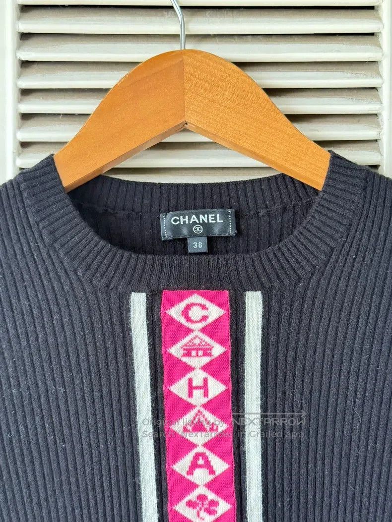 Chanel Chanel Classic letter striped knitwear Size XS / US 0-2 / IT 36-38 - 3 Thumbnail