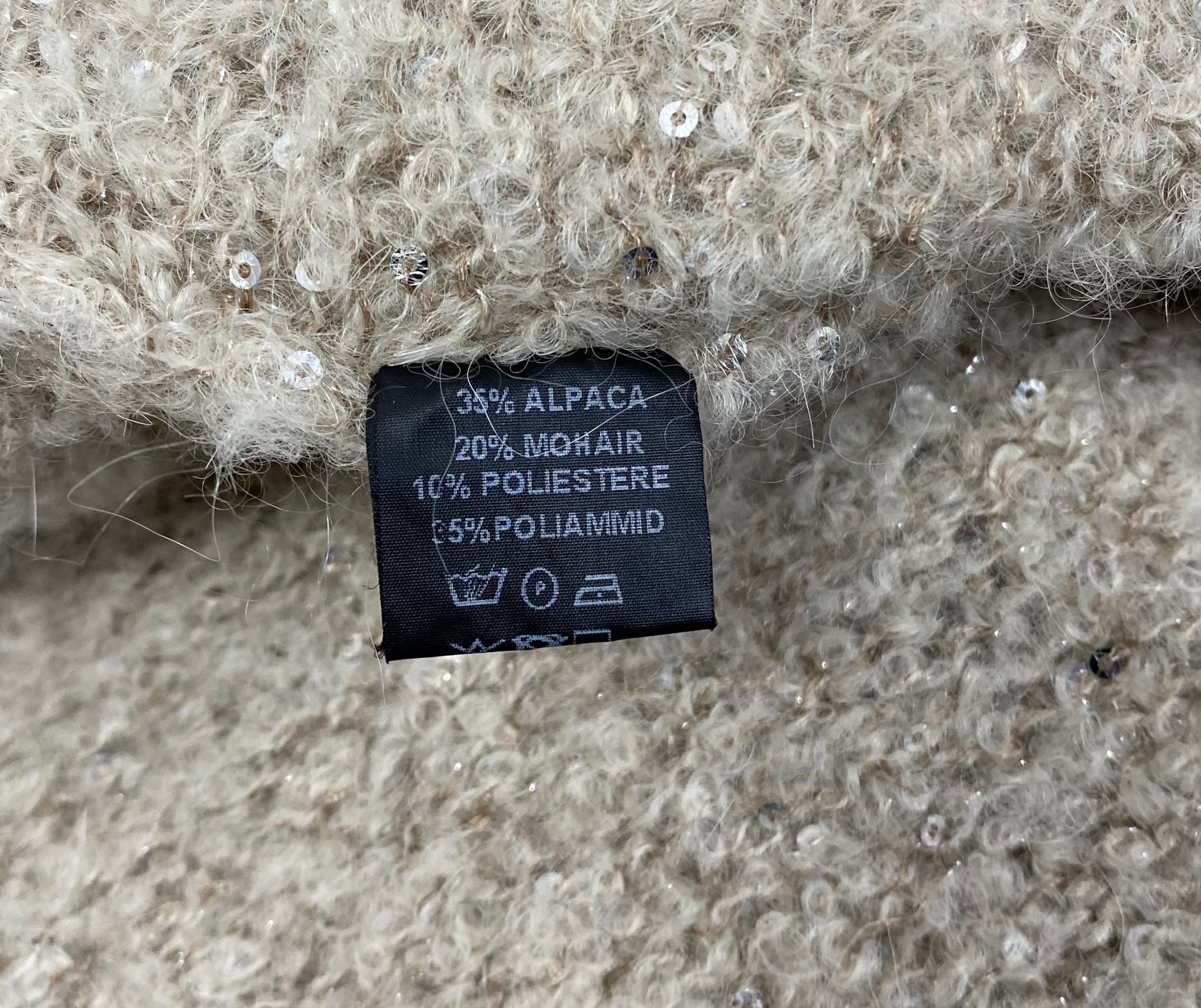 Bruno Manetti Firenze Sequin Alpaca-Mohair sweater size 44