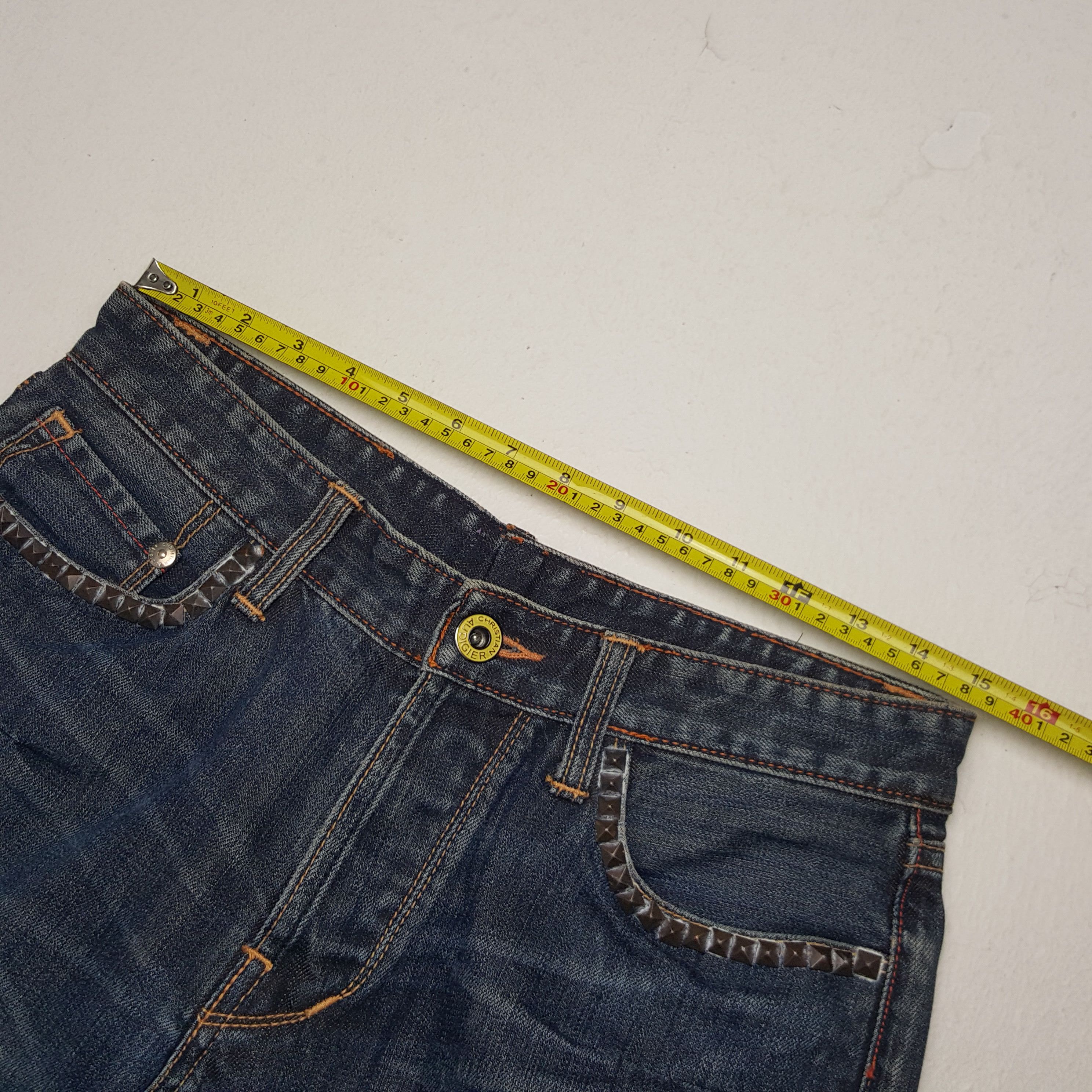 Christian Audigier × Vintage Vintage Christian Audigier Custom Art Logo Denim Jeans Size US 30 / EU 46 - 7 Thumbnail