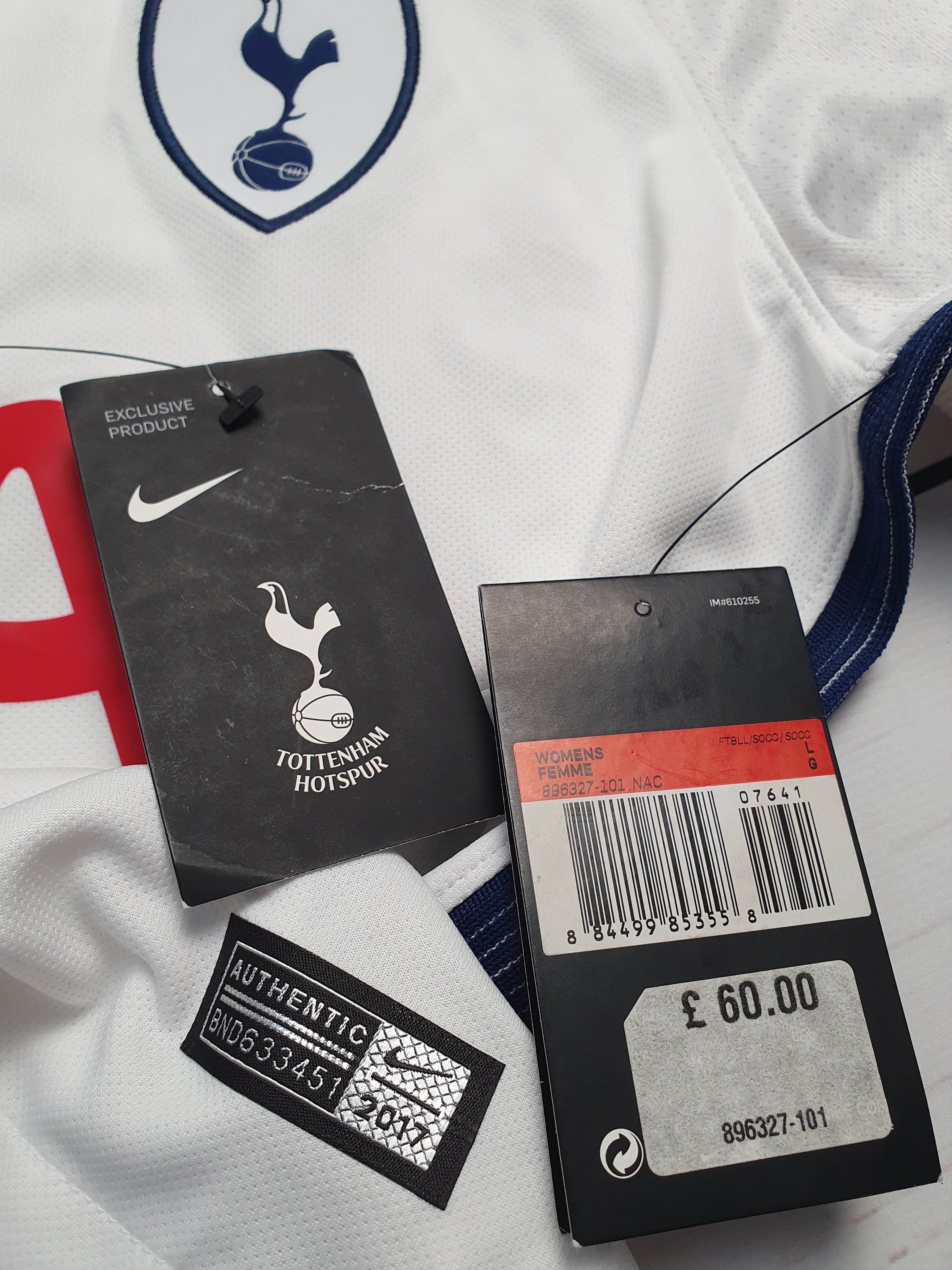 Nike Women's Nike Tottenham Hotspur Stadium Soccer Jersey t-shirt Size L / US 10 / IT 46 - 8 Thumbnail