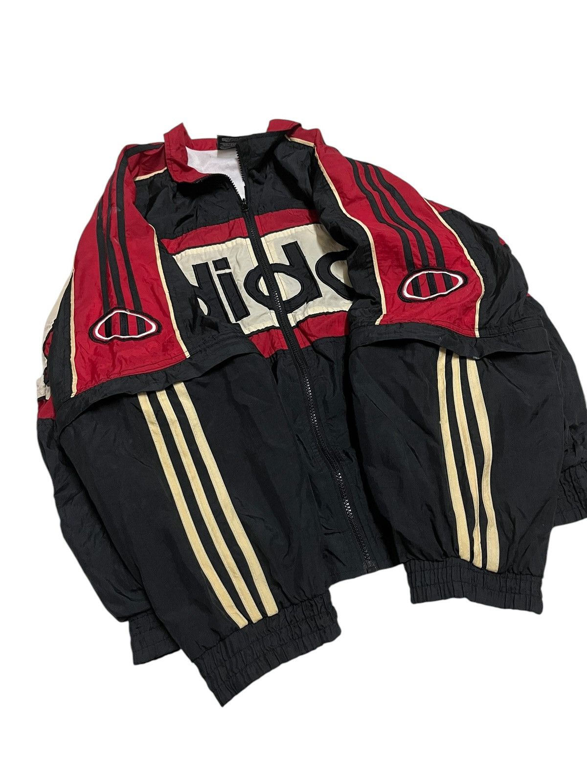 Adidas × Vintage 🔥Vtg Adidas 90s Big Logo Light Jacket Size US XL / EU 56 / 4 - 3 Thumbnail