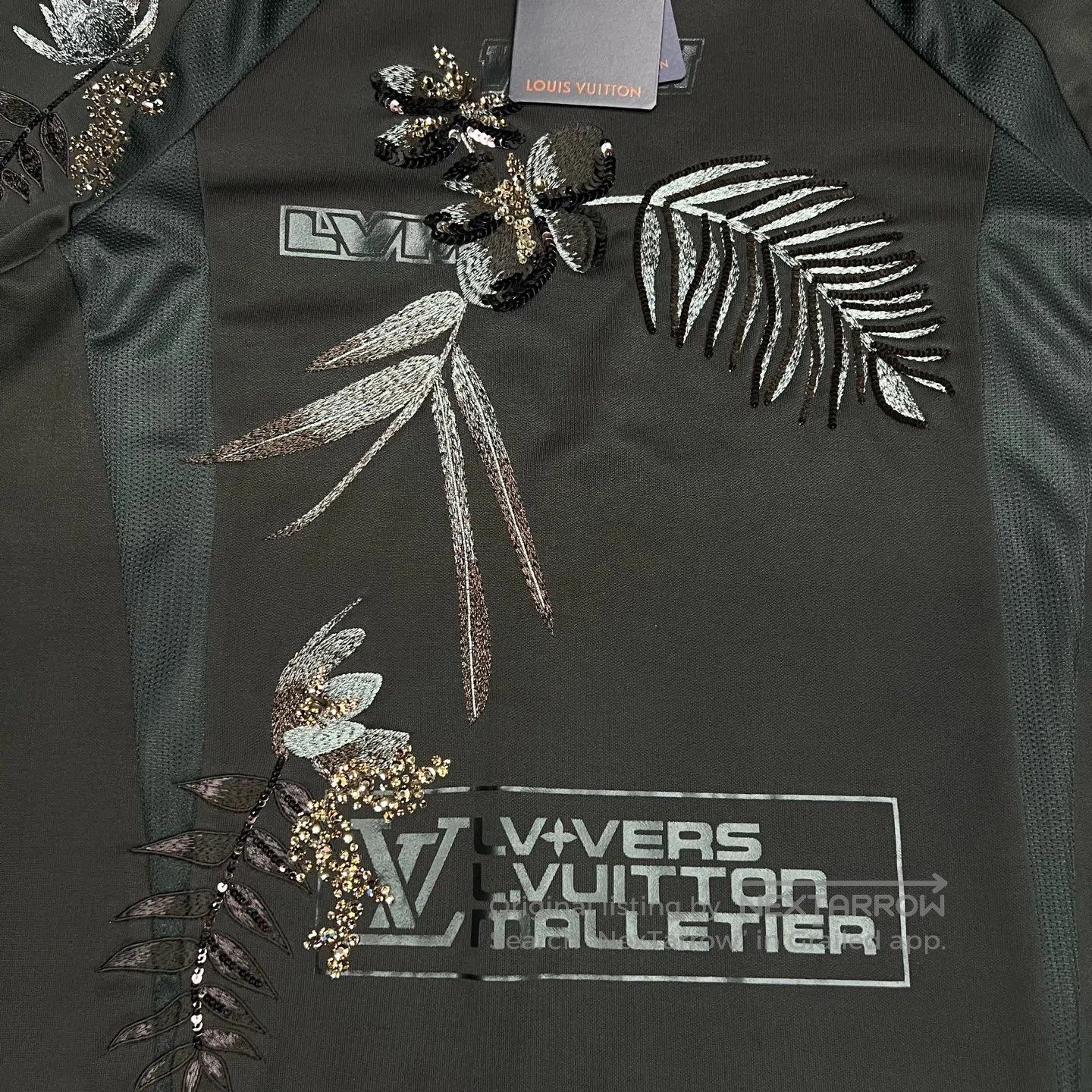 Louis Vuitton Louis Vuitton Logo print with diamond studs short-sleeve| Size US XL / EU 56 / 4 - 2 Thumbnail