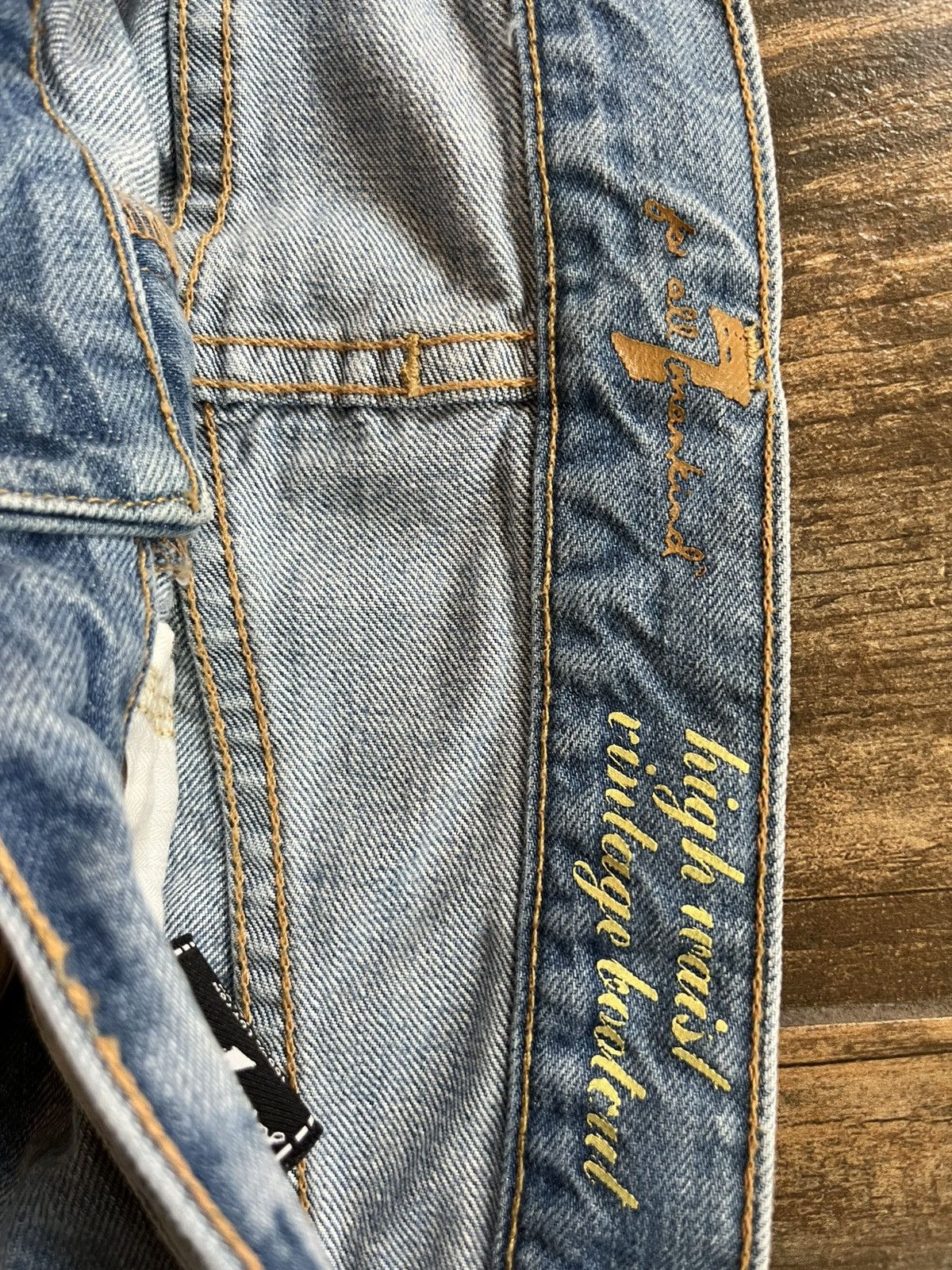 7 For All Mankind 7ForAllManKind High Waisted Vintage Bootcut / Flared Jean Size 29" - 4 Thumbnail
