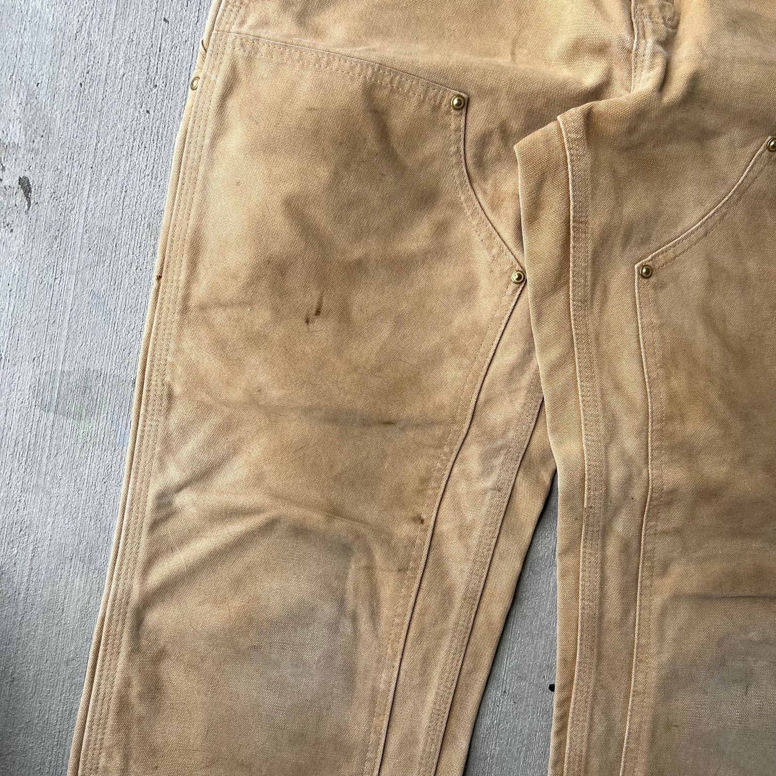 Carhartt brown double knee work wear carpenter pants