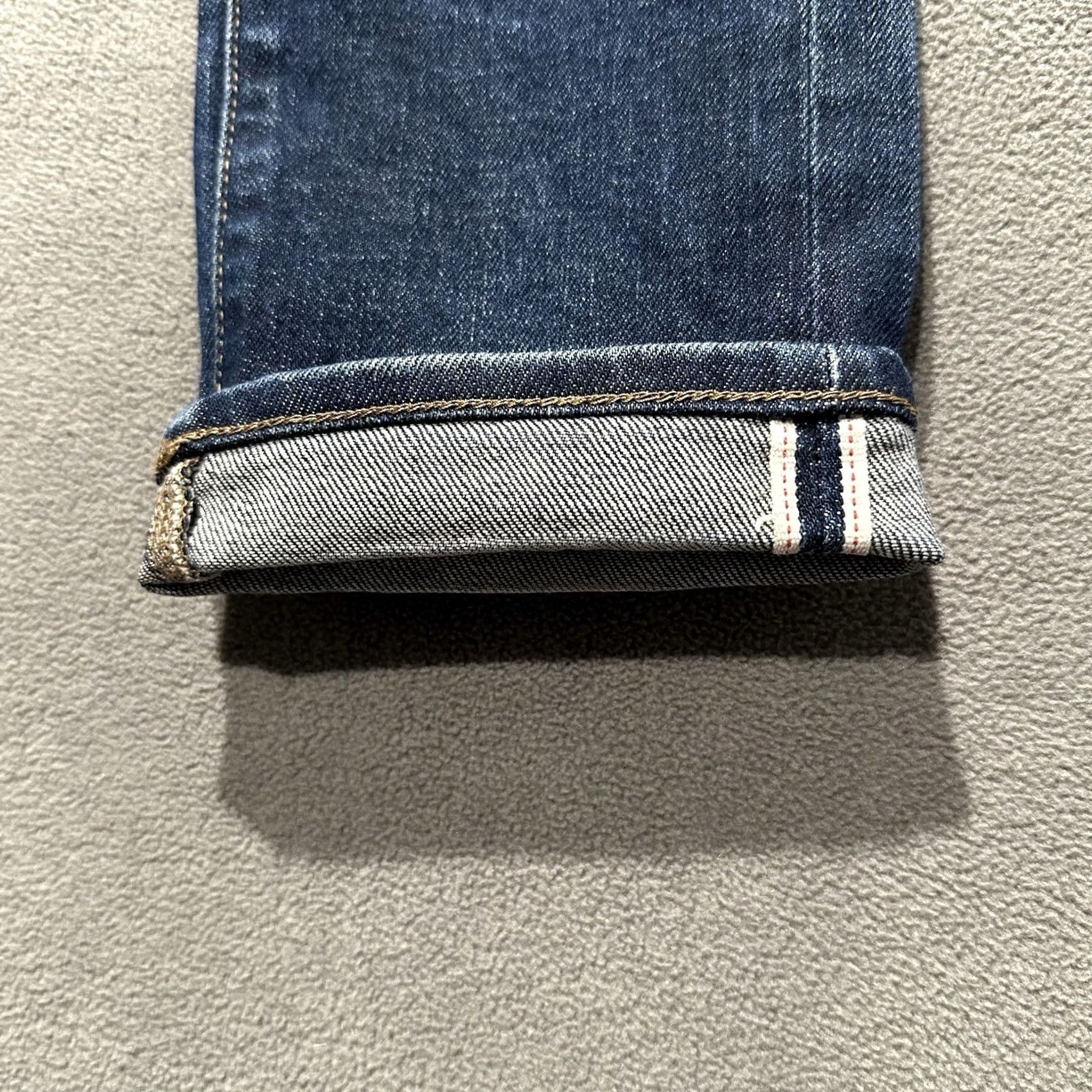 Uniqlo Uniqlo Mens Jeans Blue Selvedge Denim Slim Straight Low Rise Kiahara 28x34 Size US 28 / EU 44 - 2 Thumbnail