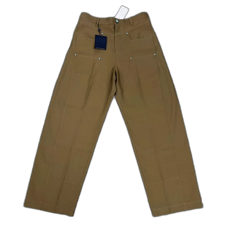 Louis Vuitton Louis Vuitton Turquoise Wool Pants-yf Size US 44 / EU 60 - 1 Thumbnail