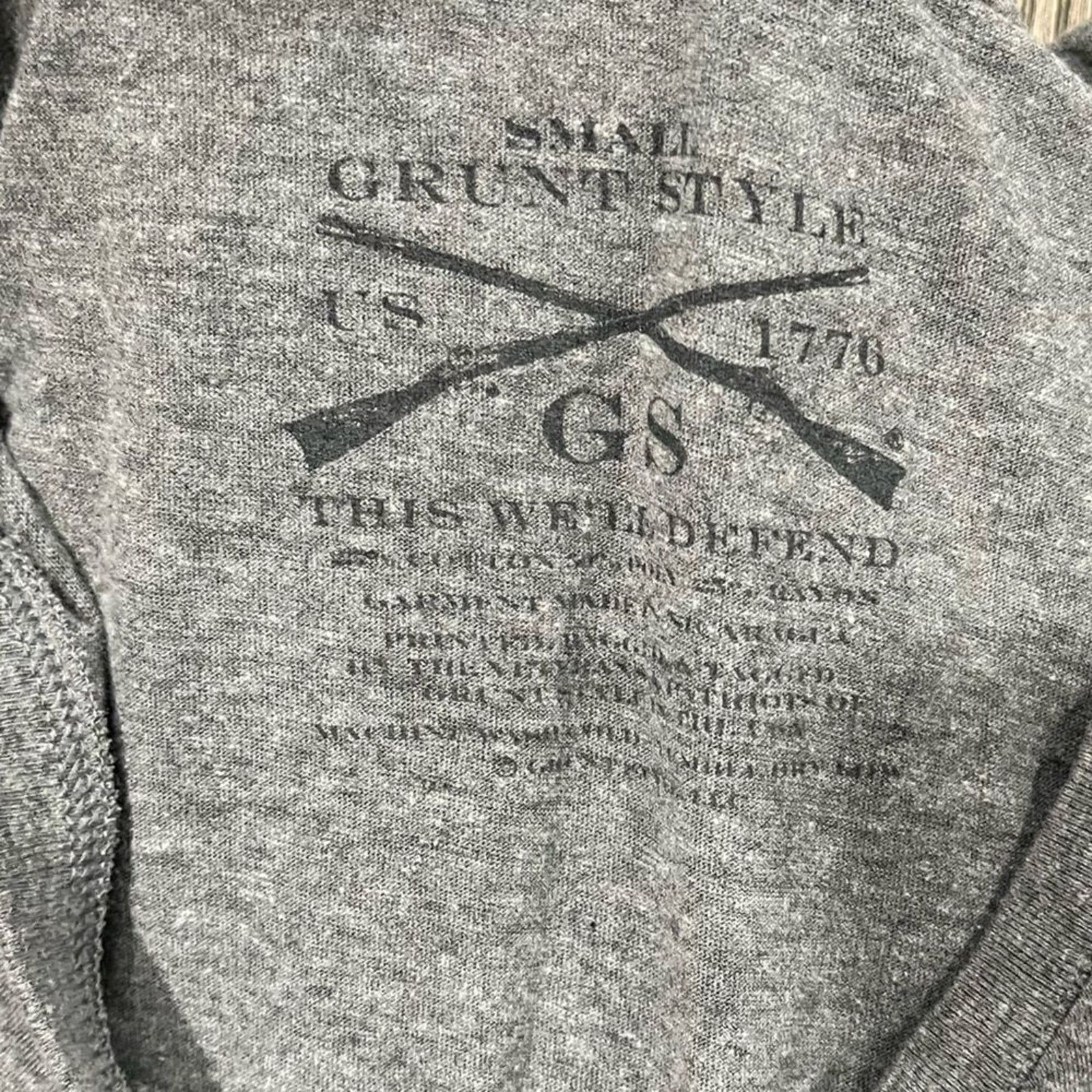 Grunt Style Grunt Style Gray American Beauty T-Shirt Short Sleeve Size S Size S / US 4 / IT 40 - 2 Thumbnail