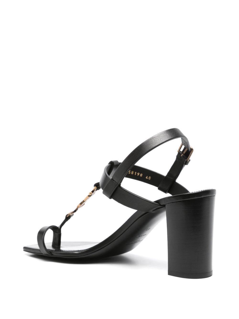 oc11z1125 Cassandra Sandals in Smooth Leather in Black