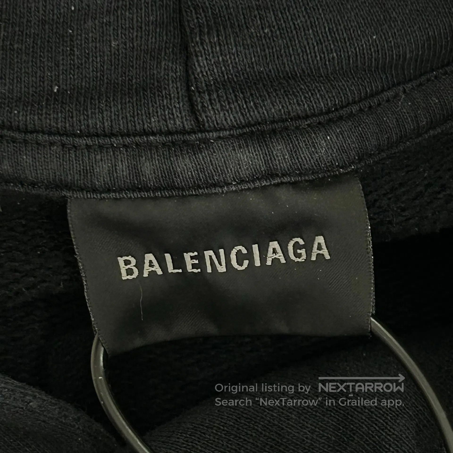 Balenciaga Balenciaga FW25 Black Lettered Sticker Tape Hoodie Size US M / EU 48-50 / 2 - 3 Thumbnail