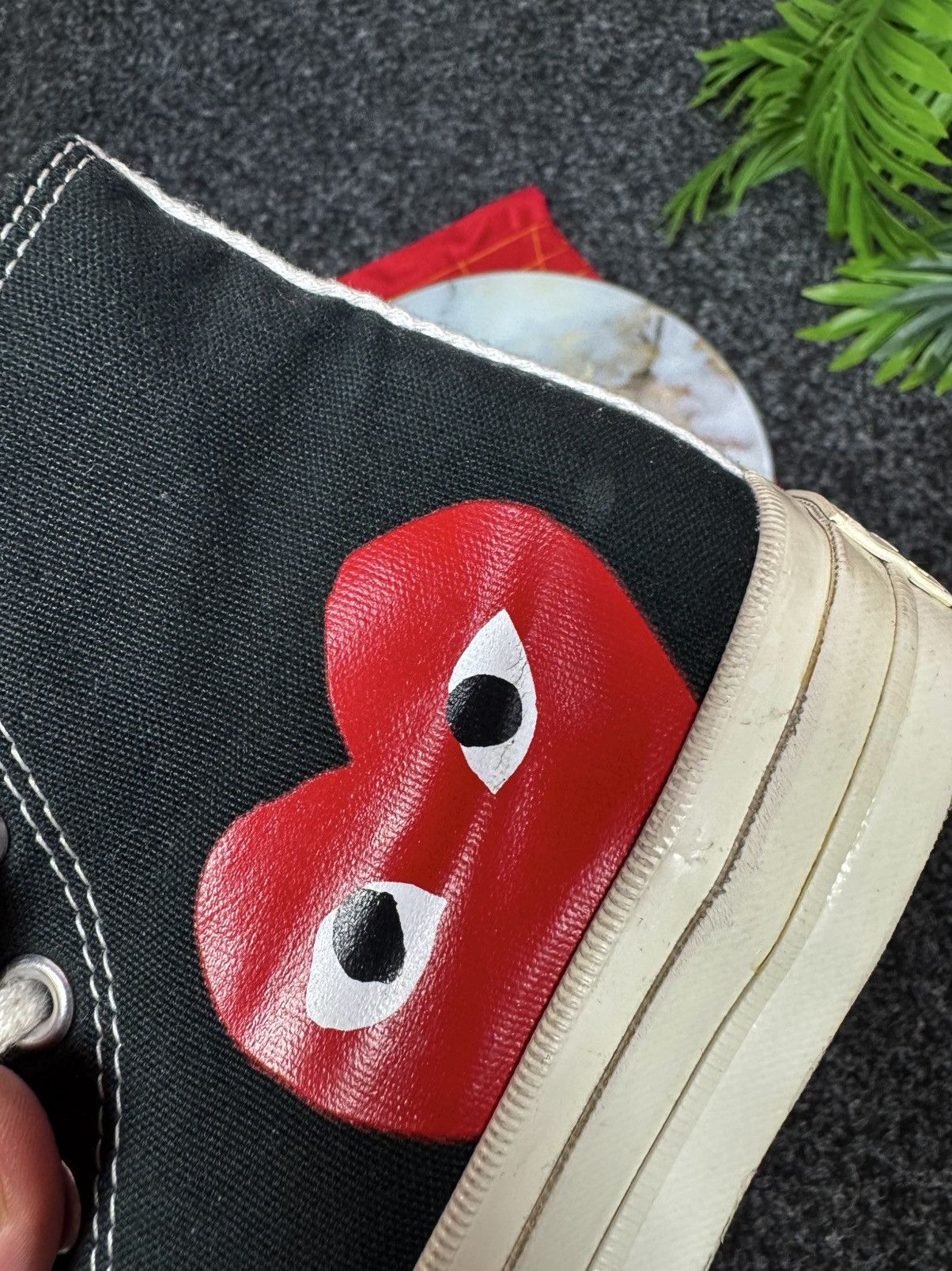 Comme des Garcons PLAY Comme des Garcons Play X Chuck 70 Shoes Black Size US 7 / IT 37 - 16 Thumbnail