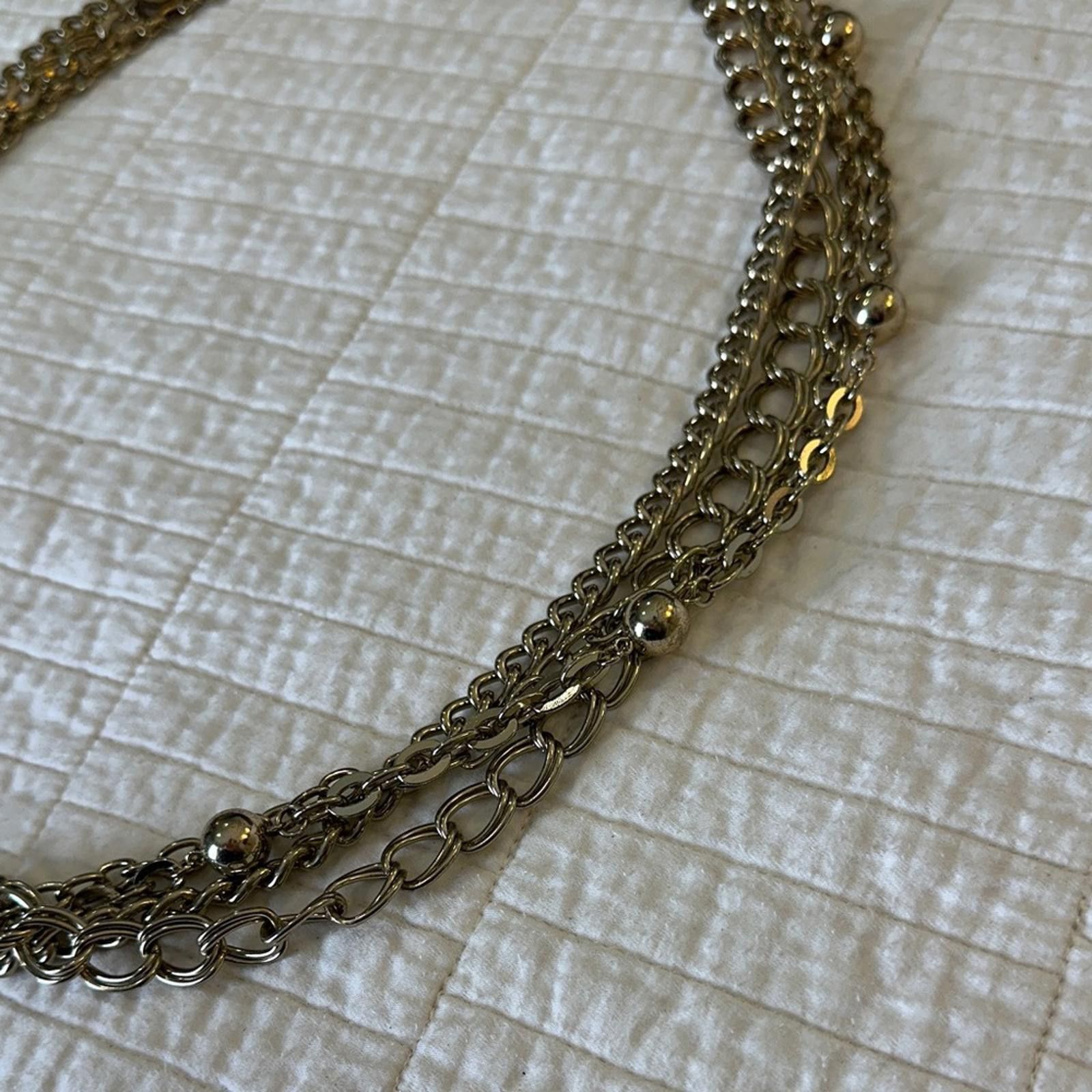 Vintage Y2K vintage Gold Tone Elegant Chain Belt EUC Adjustable Size ONE SIZE - 3 Thumbnail