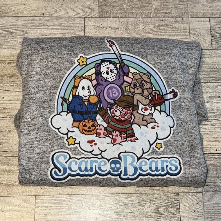 Gap Scare Bears, Upcycled, Retro, Knit Oversize Lounge Hoodie Size M / US 6-8 / IT 42-44 - 5 Thumbnail