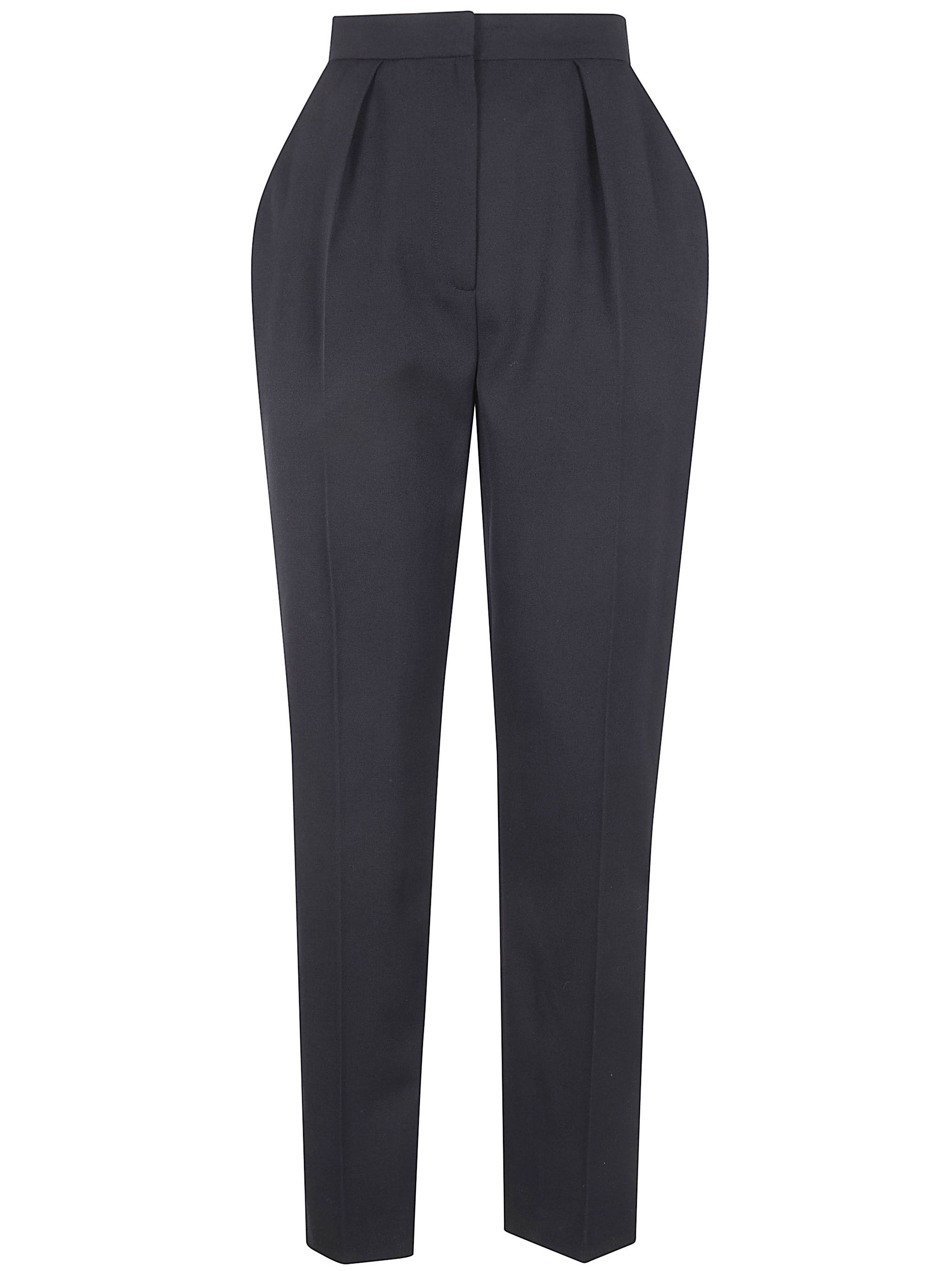 Balmain HIGH WAISTED TAILORED "GRAIN DE POUDRE" PANTS Size 28" / US 6 / IT 42 - 1 Thumbnail