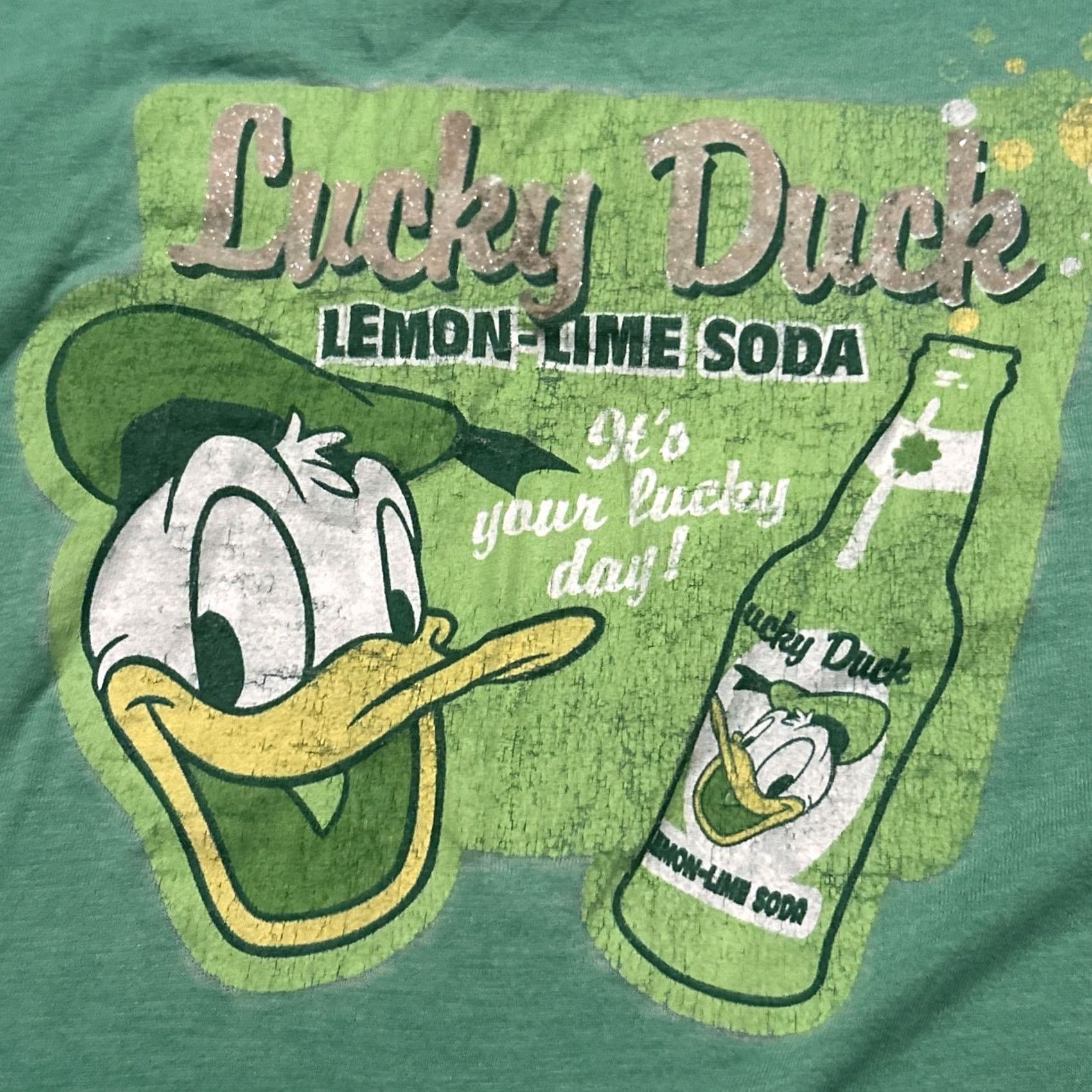Disney Disney Duck Lemon Soda T Shirt Mens M Green Crew Neck Short Sleeve Cotton Cartoon Vintage: No Size US M / EU 48-50 / 2 - 2 Thumbnail