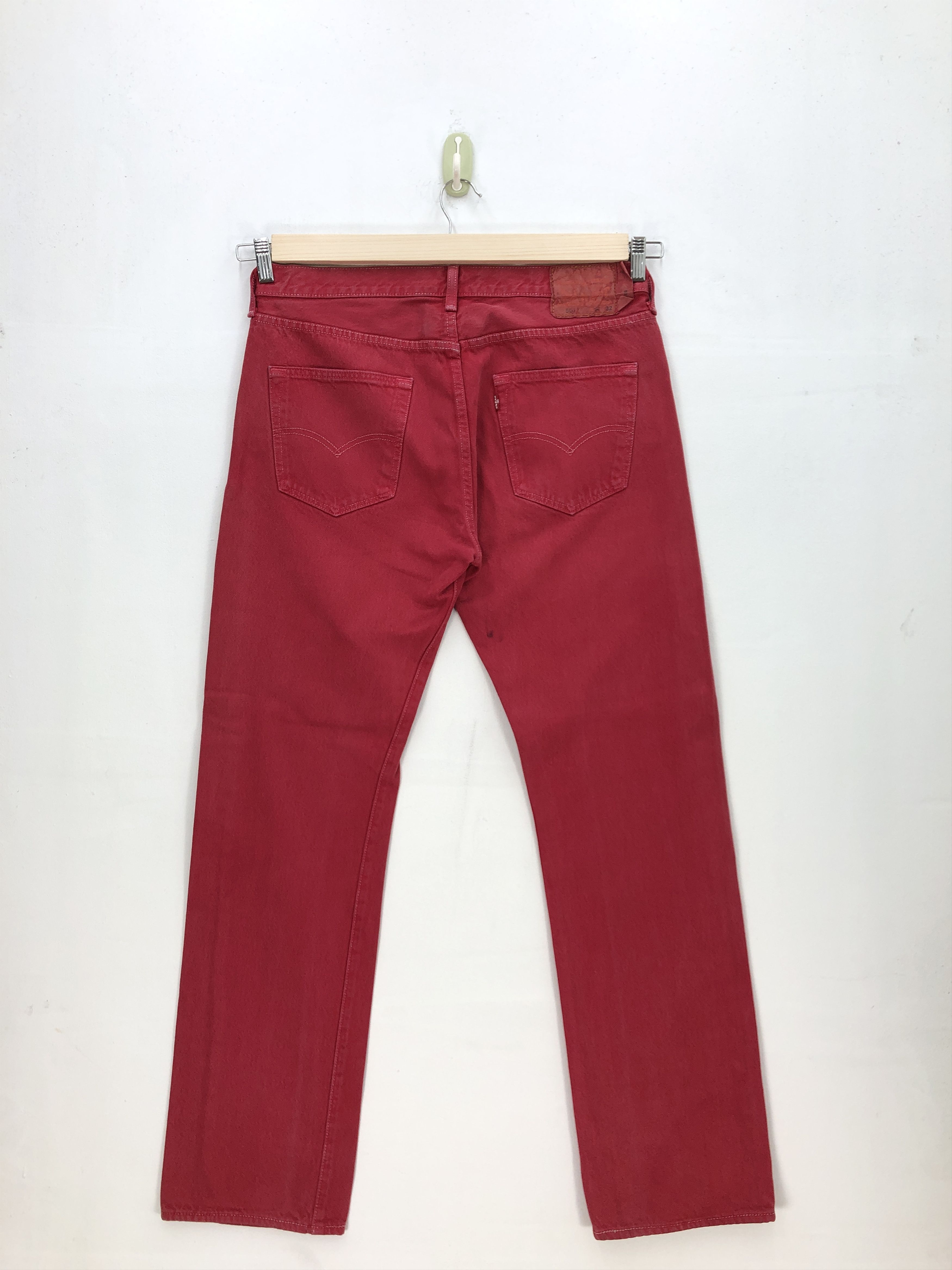 Levi's Vintage Levis Jeans Levi's 501 Denim Levis Red Colour Pants Size US 34 / EU 50 - 2 Thumbnail