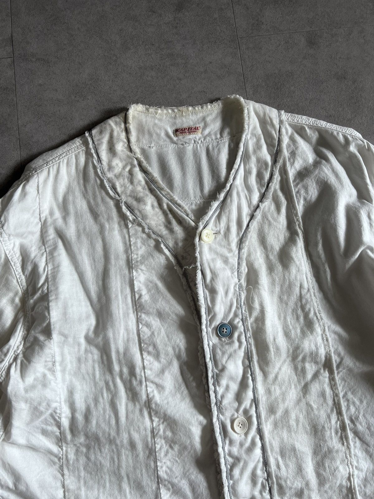 Kapital Kapital Mixed Fabric Baseball Shirt Size US M / EU 48-50 / 2 - 2 Thumbnail