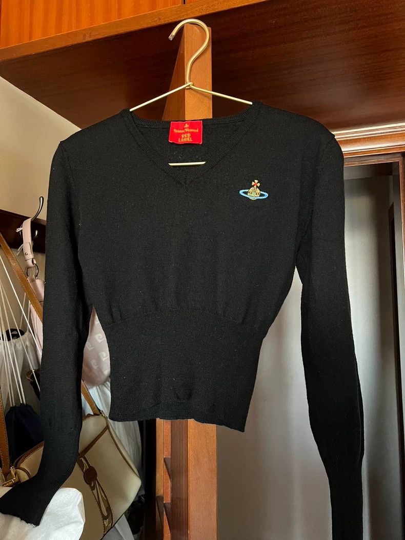 Vivienne Westwood Vivienne Westwood Mid-Century Wands Planet Logo V-neck swe Size S / US 4 / IT 40 - 1 Thumbnail