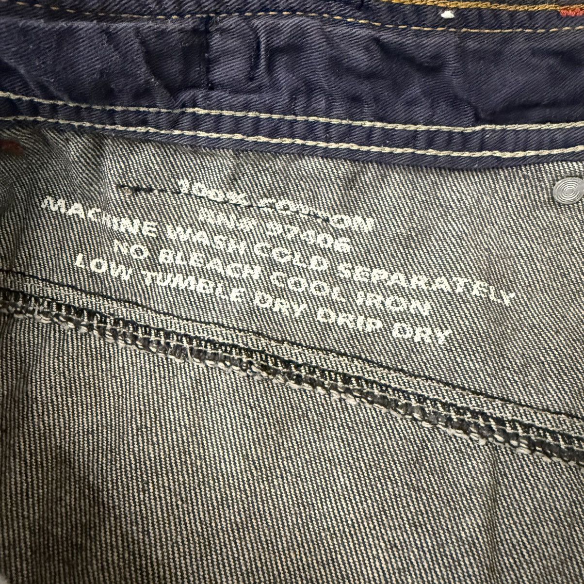 If Six Was Nine Triple 5 Soul Faded Black Baggy Crazy Jeans Size US 36 / EU 52 - 12 Thumbnail