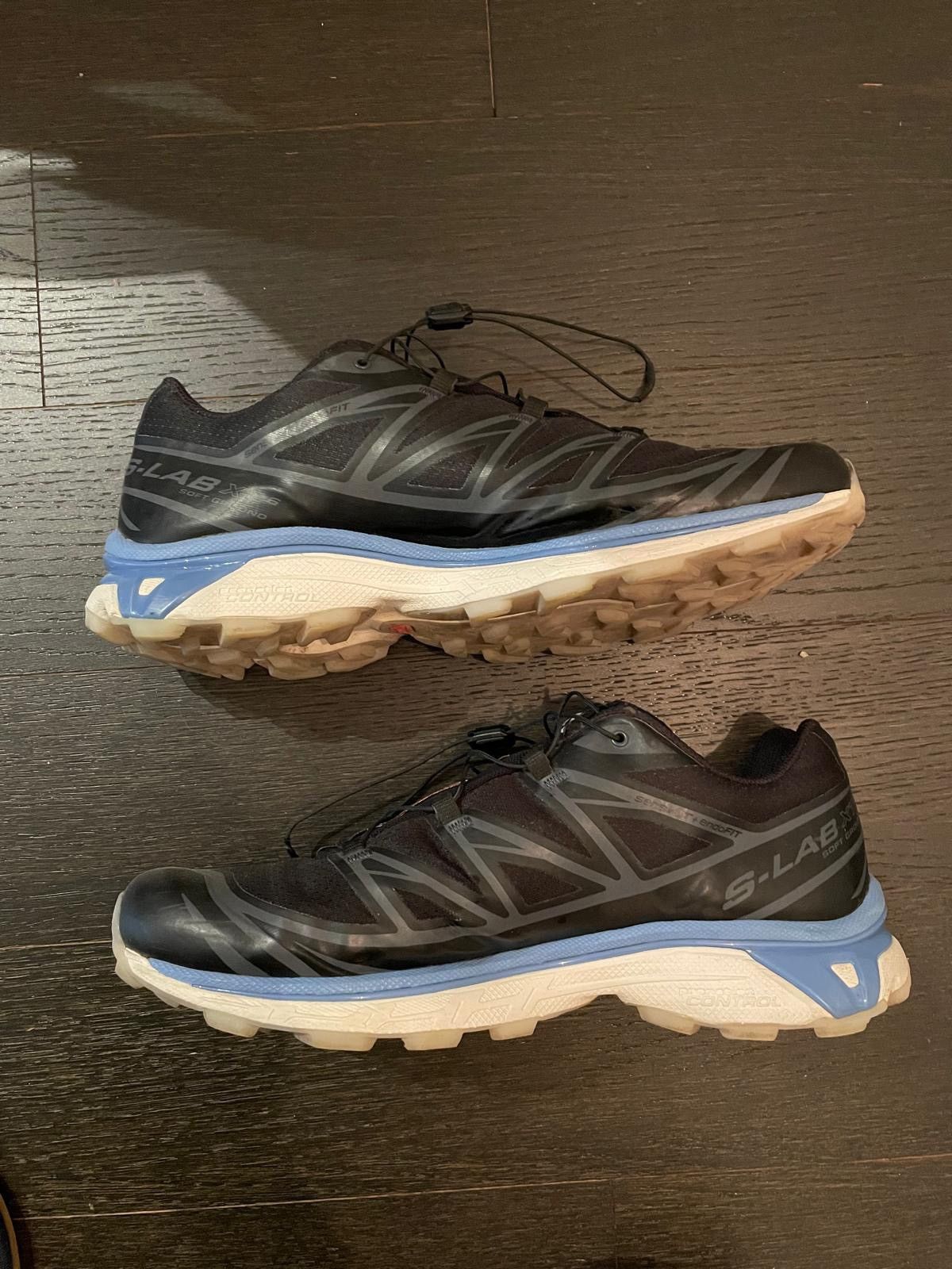 Salomon Salomon XT6 Black and Blue Sneakers Size US 11 / EU 44 - 3 Thumbnail