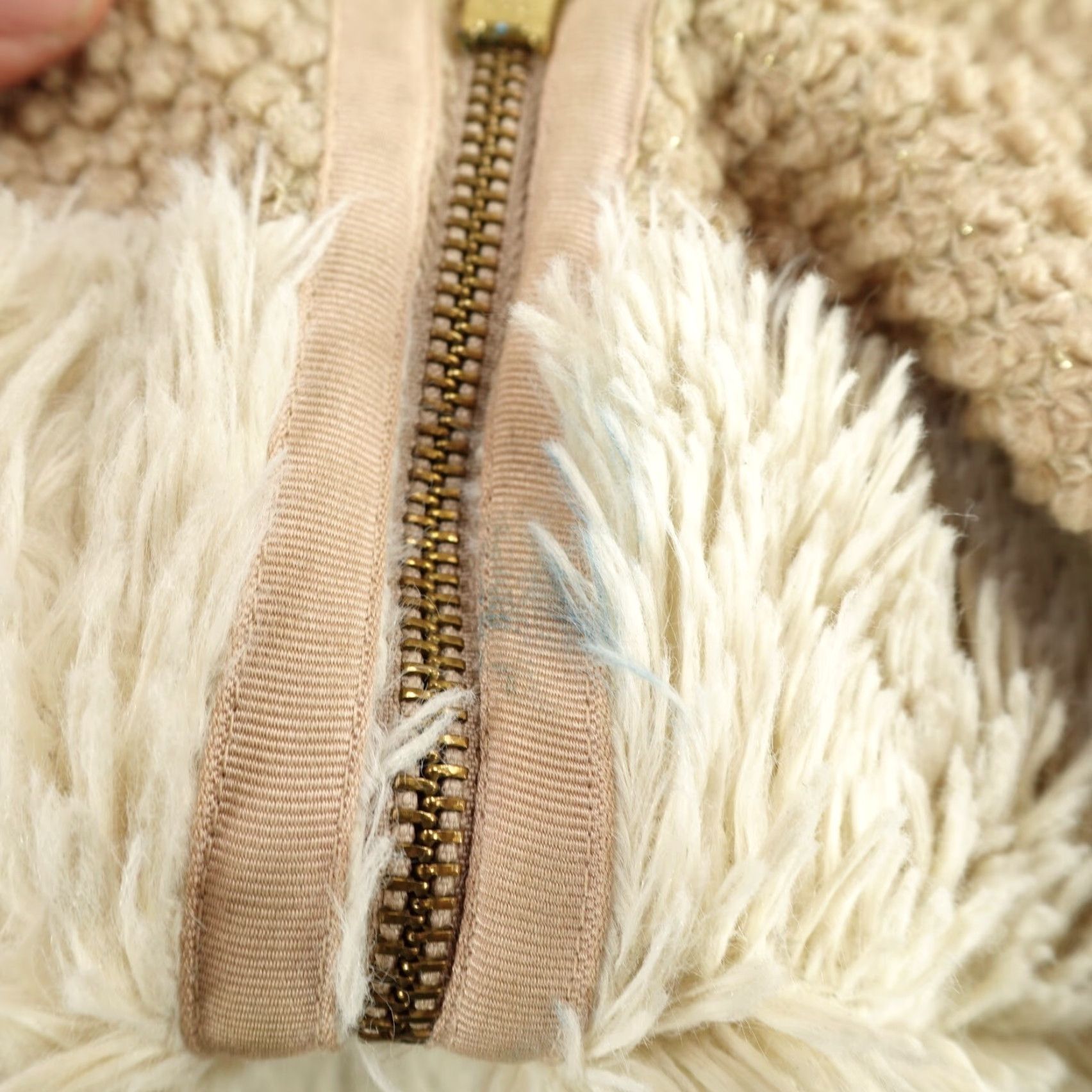 Issey Miyake VINTAGE ISSEY MIYAKE Tsumori Chisato Jacket Women M Beige Wool Hooded Sherpa Fleece Coat 90s Theme Womens Size M / US 6-8 / IT 42-44 - 5 Thumbnail