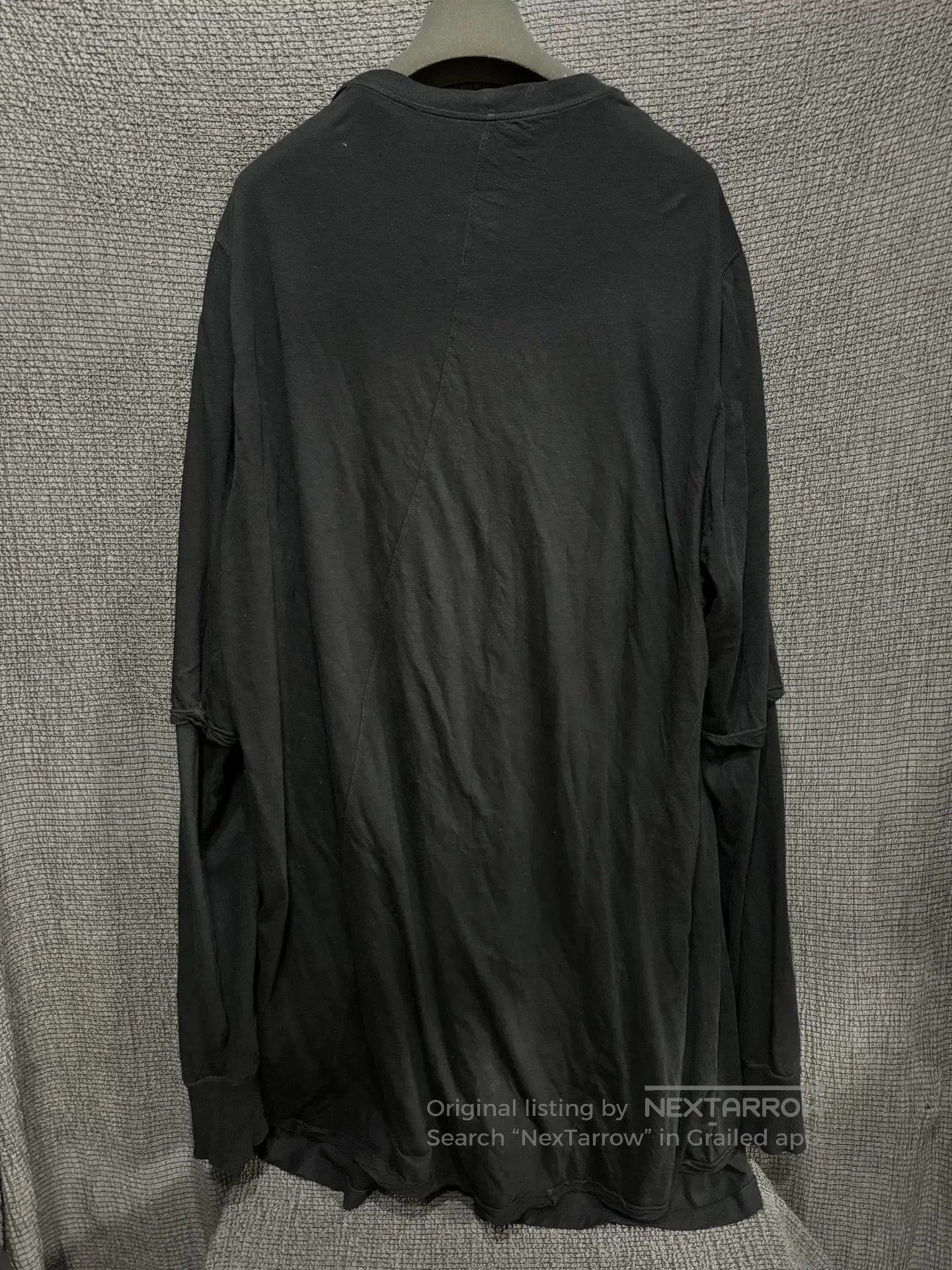 Rick Owens oversized black long sleeve shirt by rick owens. Size US XL / EU 56 / 4 - 4 Thumbnail