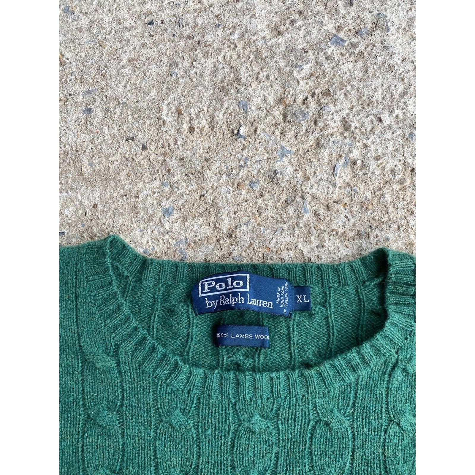 Polo Ralph Lauren Vintage Polo Ralph Lauren Lambs wool Cable Knit Sweater XL Size US XL / EU 56 / 4 - 3 Thumbnail