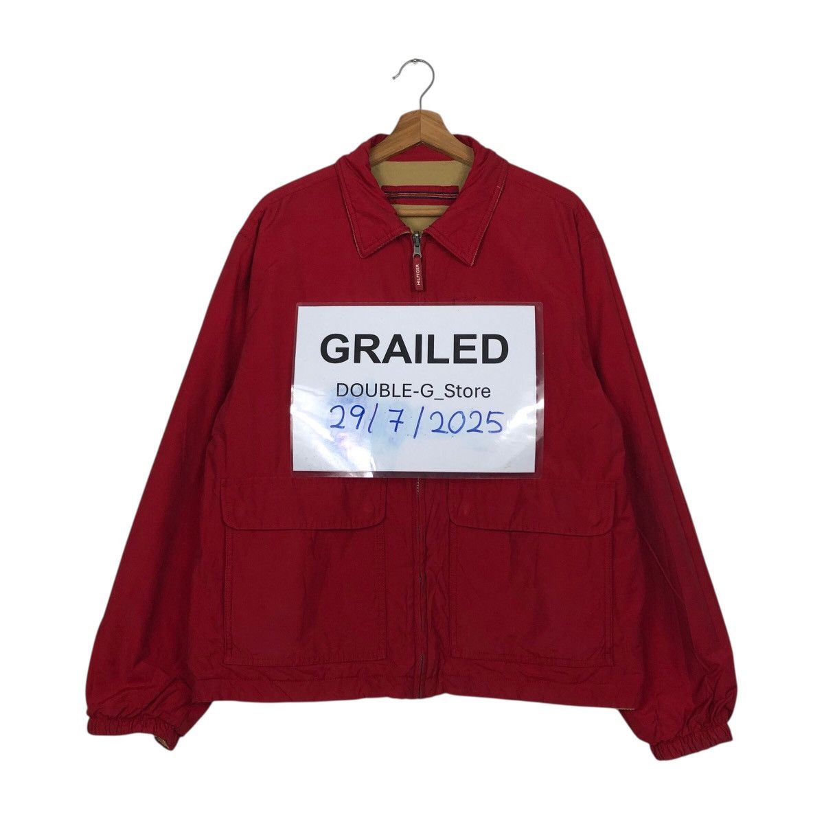 Japanese Brand 📌Vintage Reversible Bomber Jacket Detroit Tommy Hilfiger Size US M / EU 48-50 / 2 - 1 Thumbnail