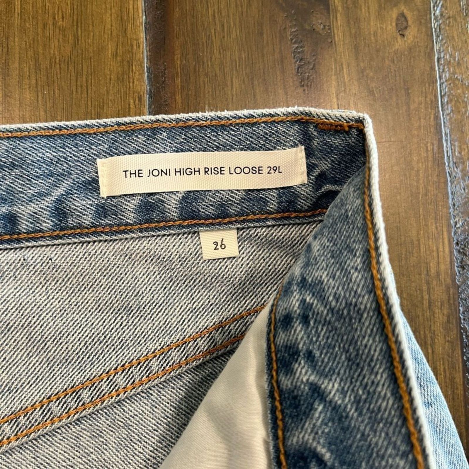 Vintage Denim Forum Aritzia Joni High Rise Loose Jeans - Size 26 Size 26" / US 2 / IT 38 - 15 Thumbnail