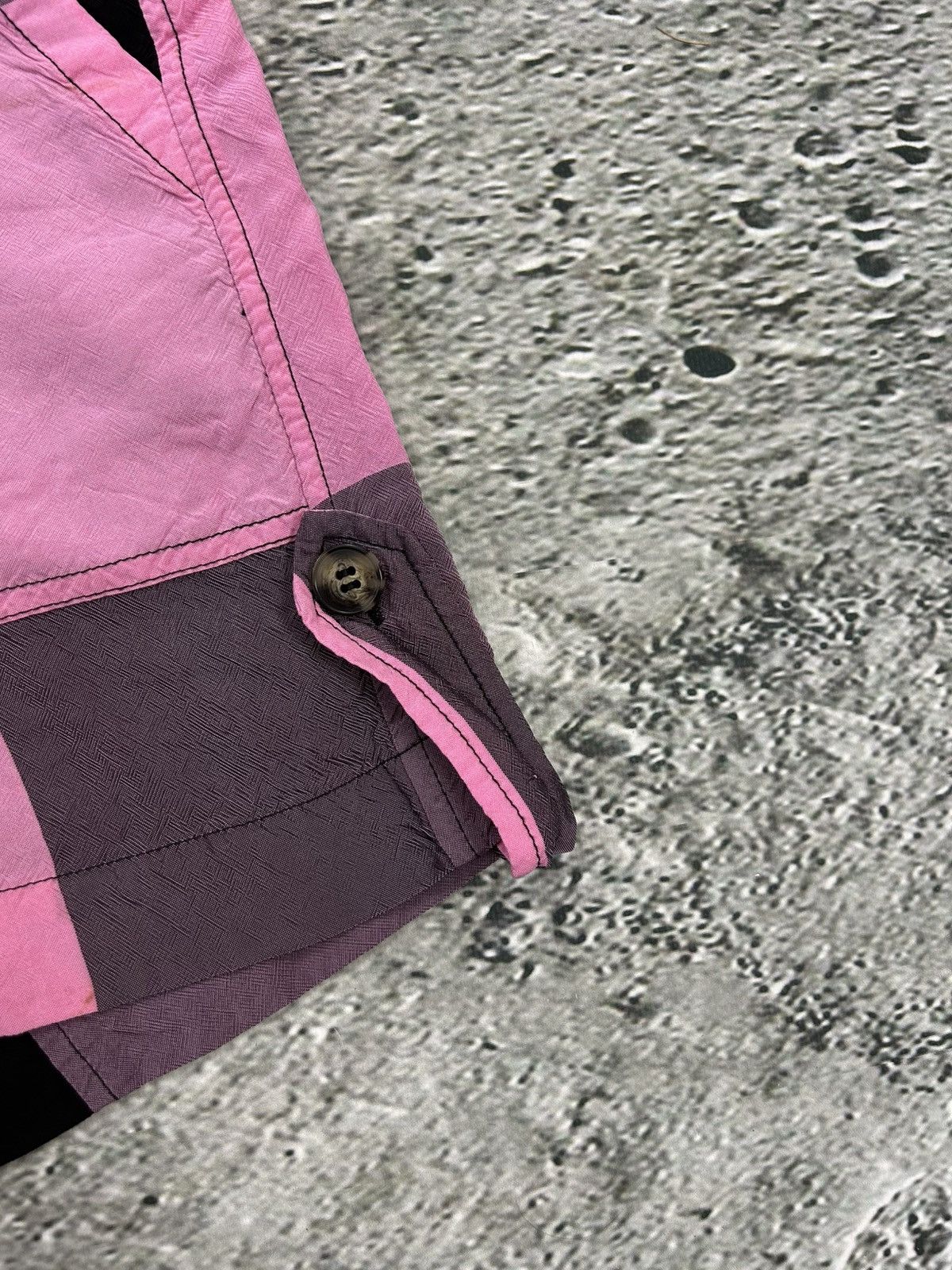 Ganni Ganni shorts viscose pink black checkered Size 28" / US 6 / IT 42 - 6 Thumbnail