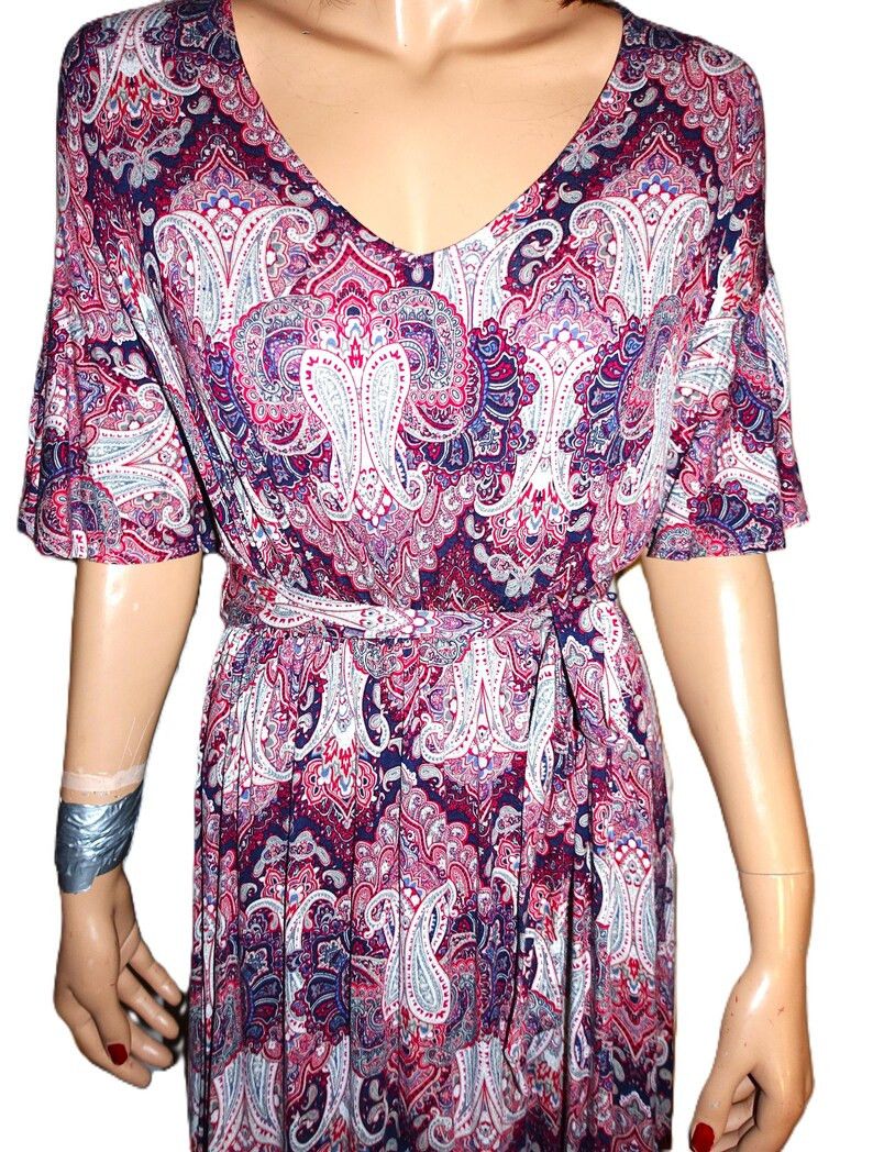 Other Renee C Red Blue paisley Dress XS Size XS / US 0-2 / IT 36-38 - 2 Thumbnail