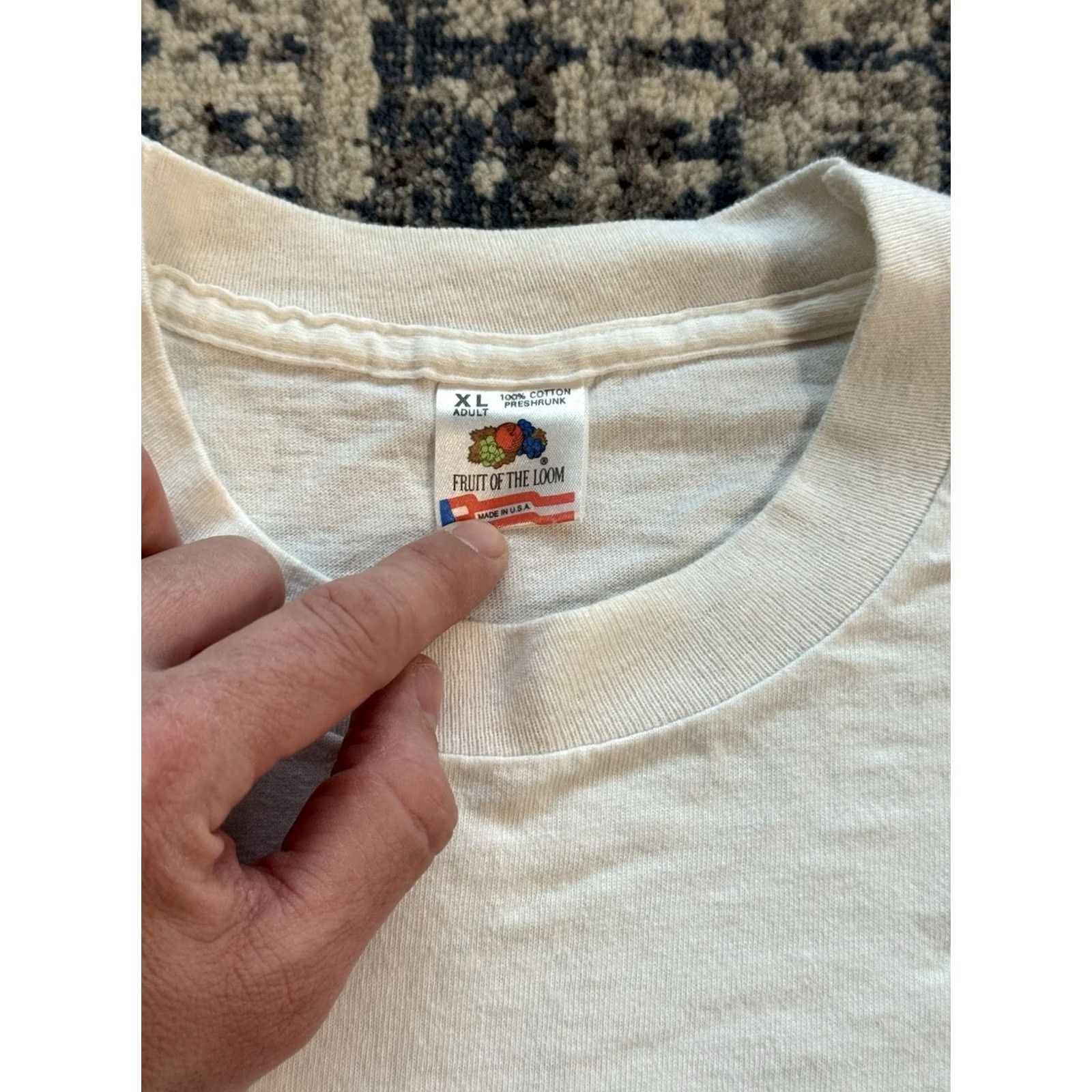 Fruit Of The Loom VINTAGE Wayne’s World Party On! Ann Arbor Hash Shirt XL White Movie Weed 1993 Tee T Size US XL / EU 56 / 4 - 6 Thumbnail